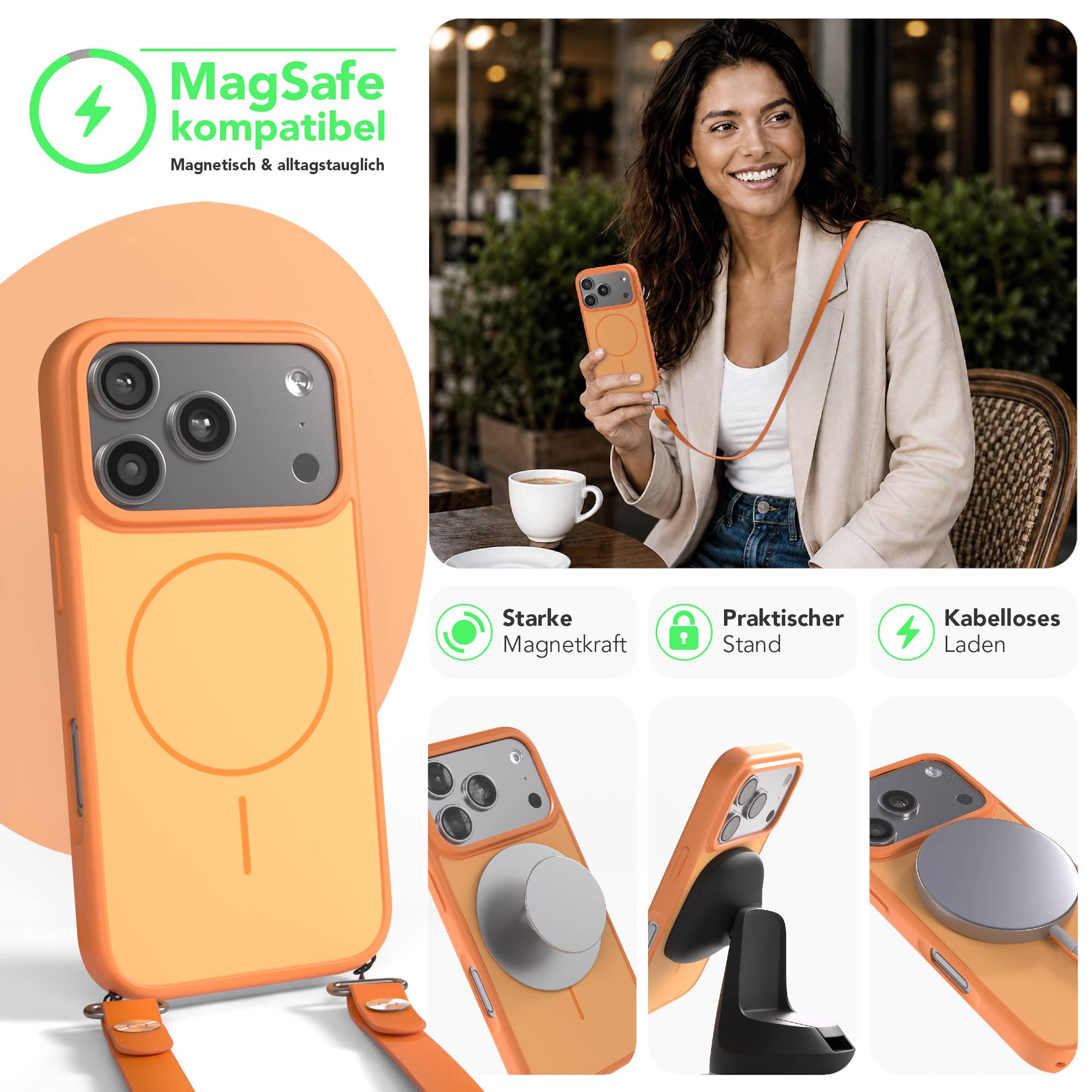 iPhone 17 Pro Outdoor Hülle mit thin MagSafe + magnetisches Band