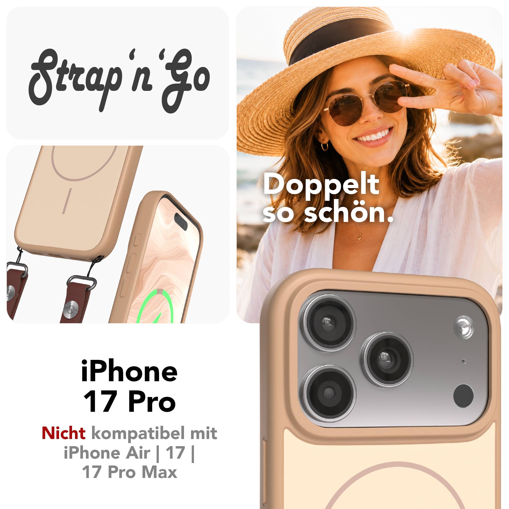 iPhone 17 Pro Outdoor Hülle mit thin MagSafe + magnetisches Band