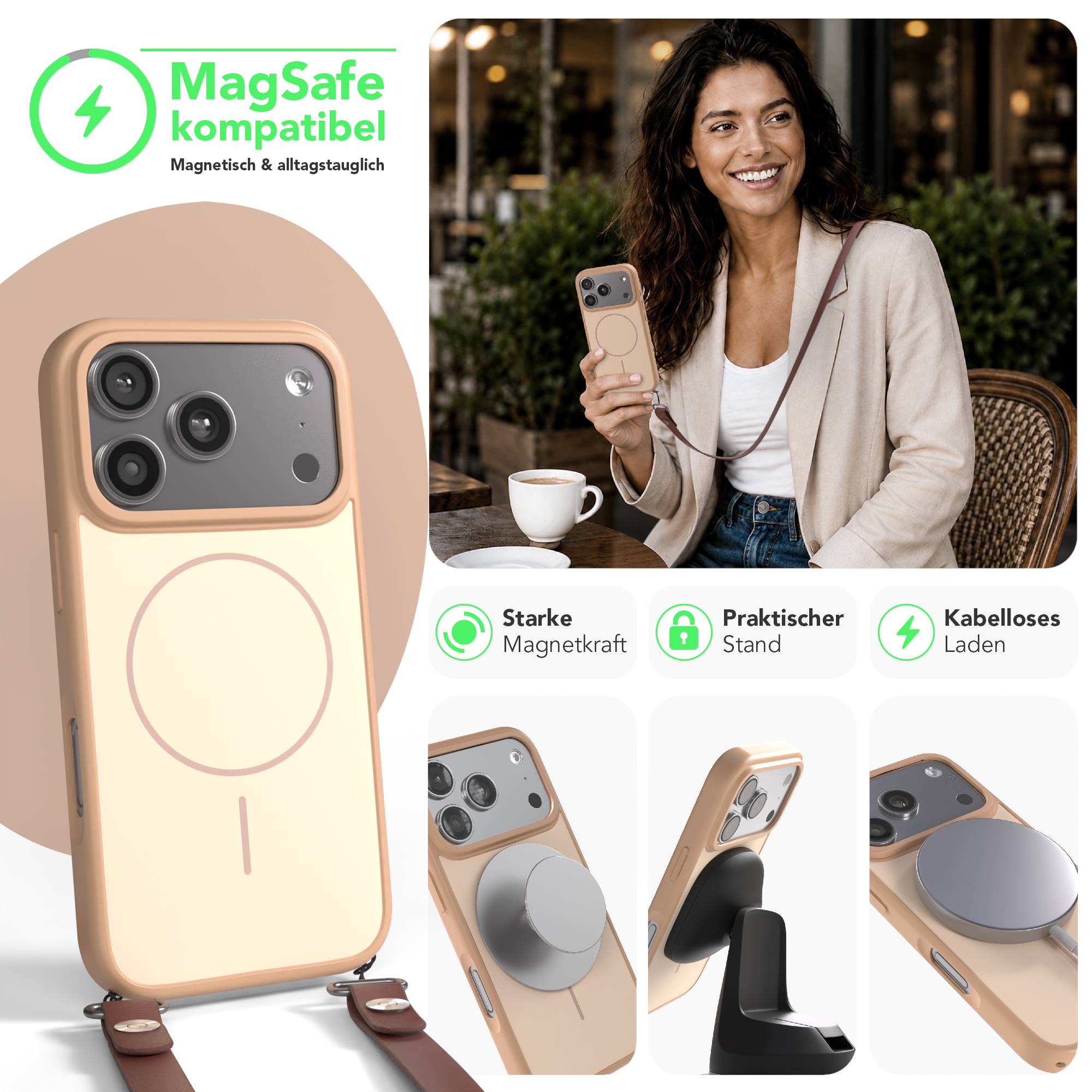 iPhone 17 Pro Outdoor Hülle mit thin MagSafe + magnetisches Band