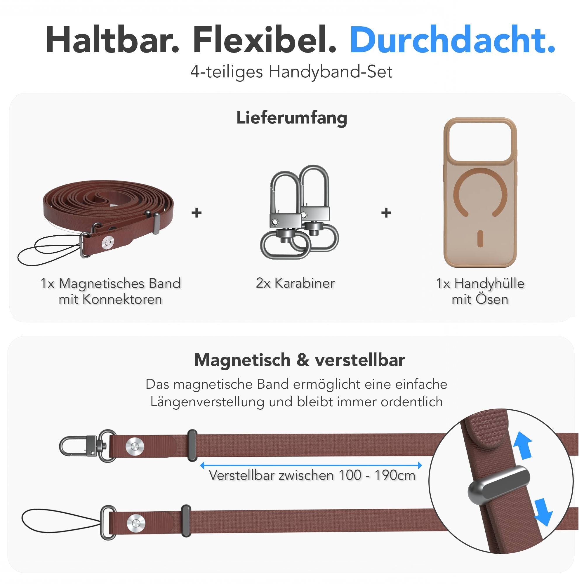 iPhone 17 Pro Outdoor Hülle mit thin MagSafe + magnetisches Band