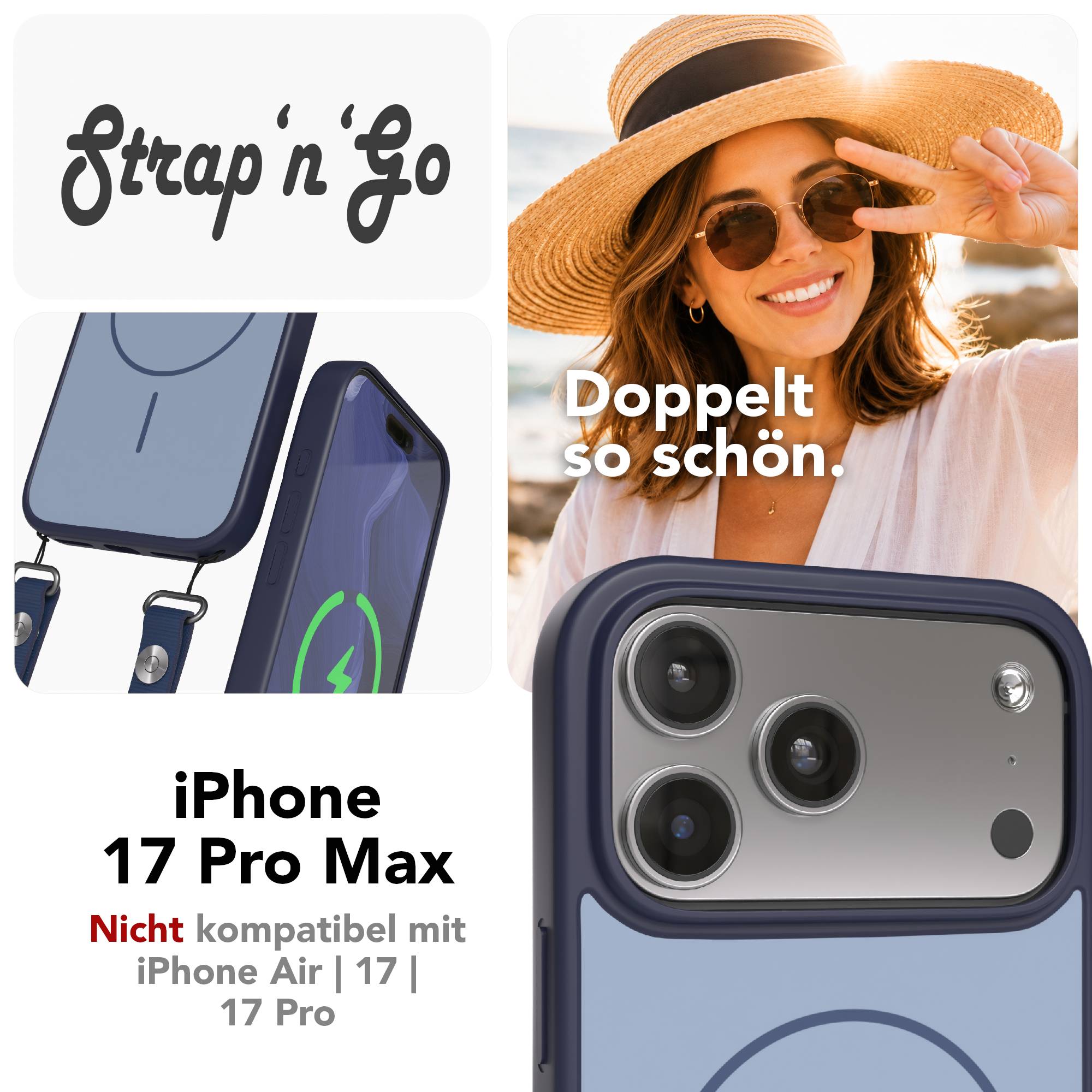 iPhone 17 Pro Max Outdoor Hülle mit thin MagSafe + magnetisches Band