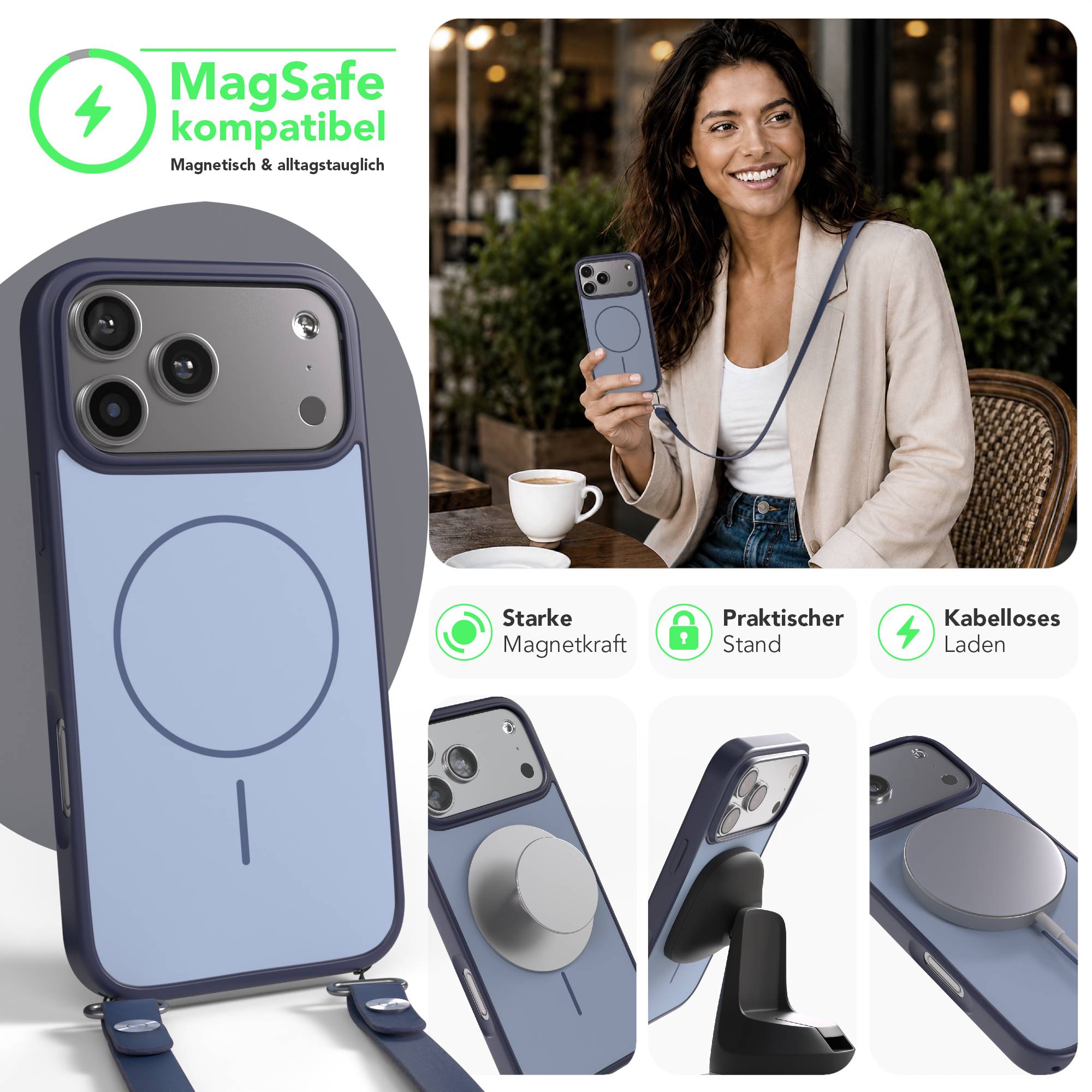 iPhone 17 Pro Max Outdoor Hülle mit thin MagSafe + magnetisches Band