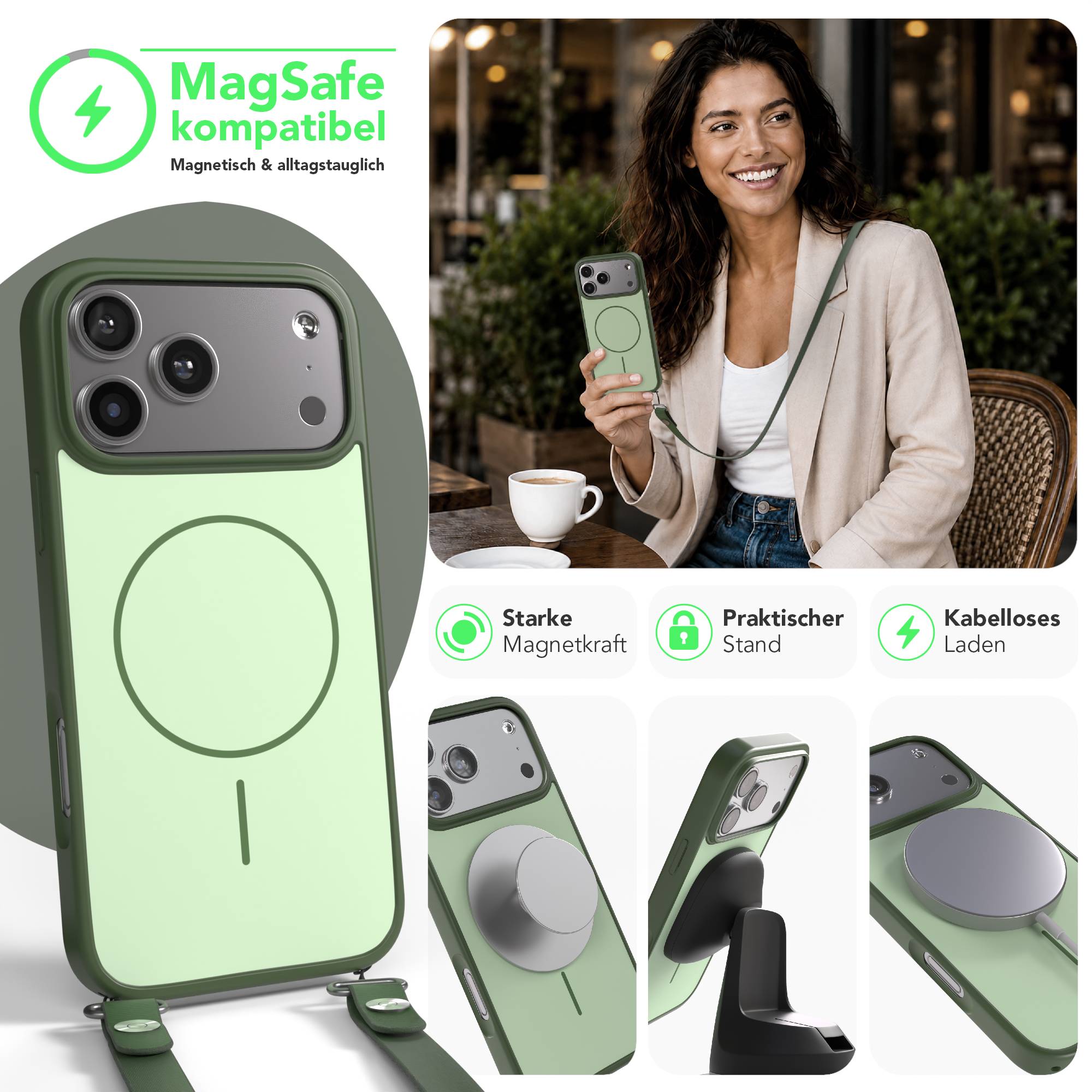 iPhone 17 Pro Max Outdoor Hülle mit thin MagSafe + magnetisches Band