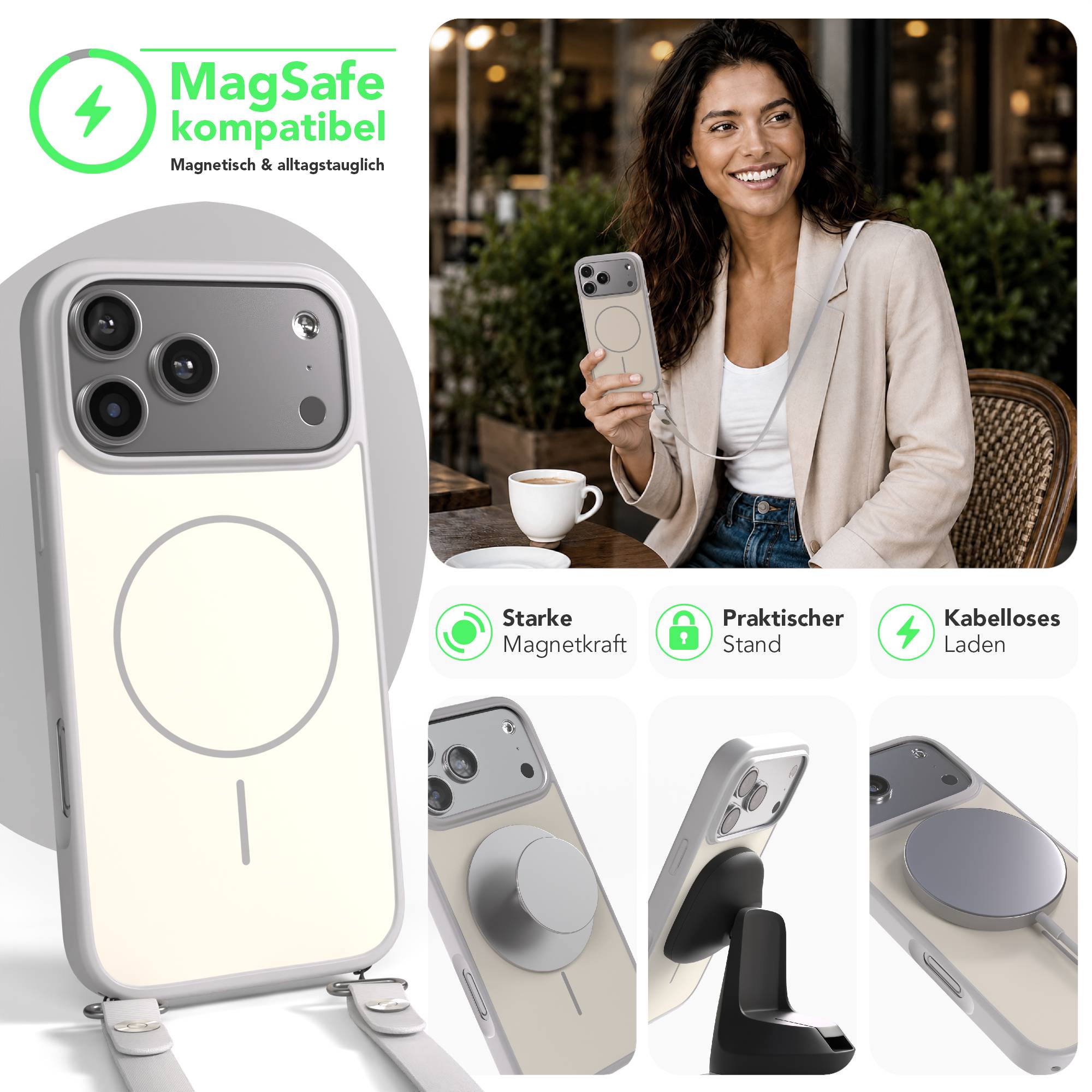 iPhone 17 Pro Max Outdoor Hülle mit thin MagSafe + magnetisches Band