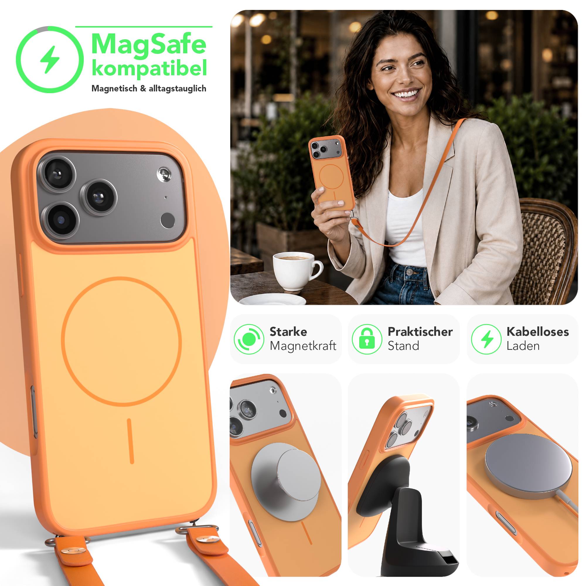 iPhone 17 Pro Max Outdoor Hülle mit thin MagSafe + magnetisches Band