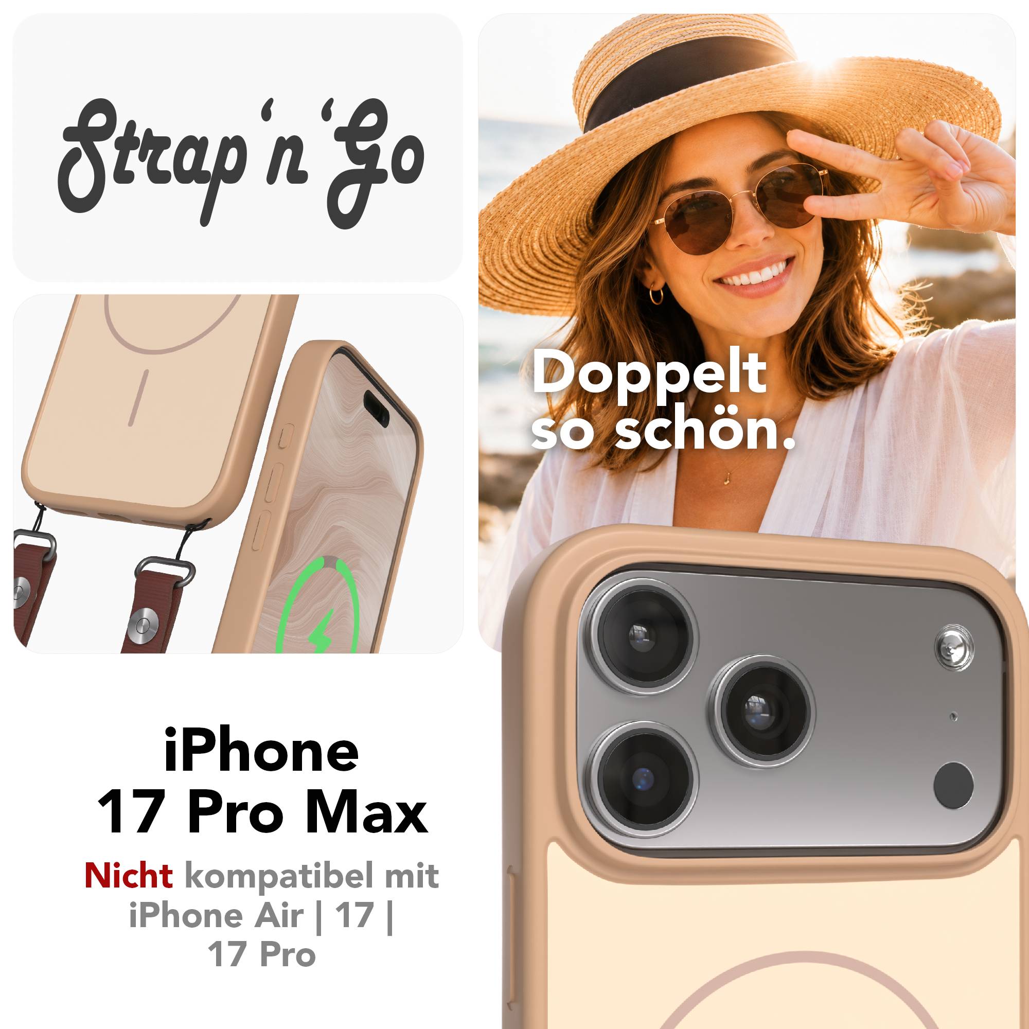 iPhone 17 Pro Max Outdoor Hülle mit thin MagSafe + magnetisches Band