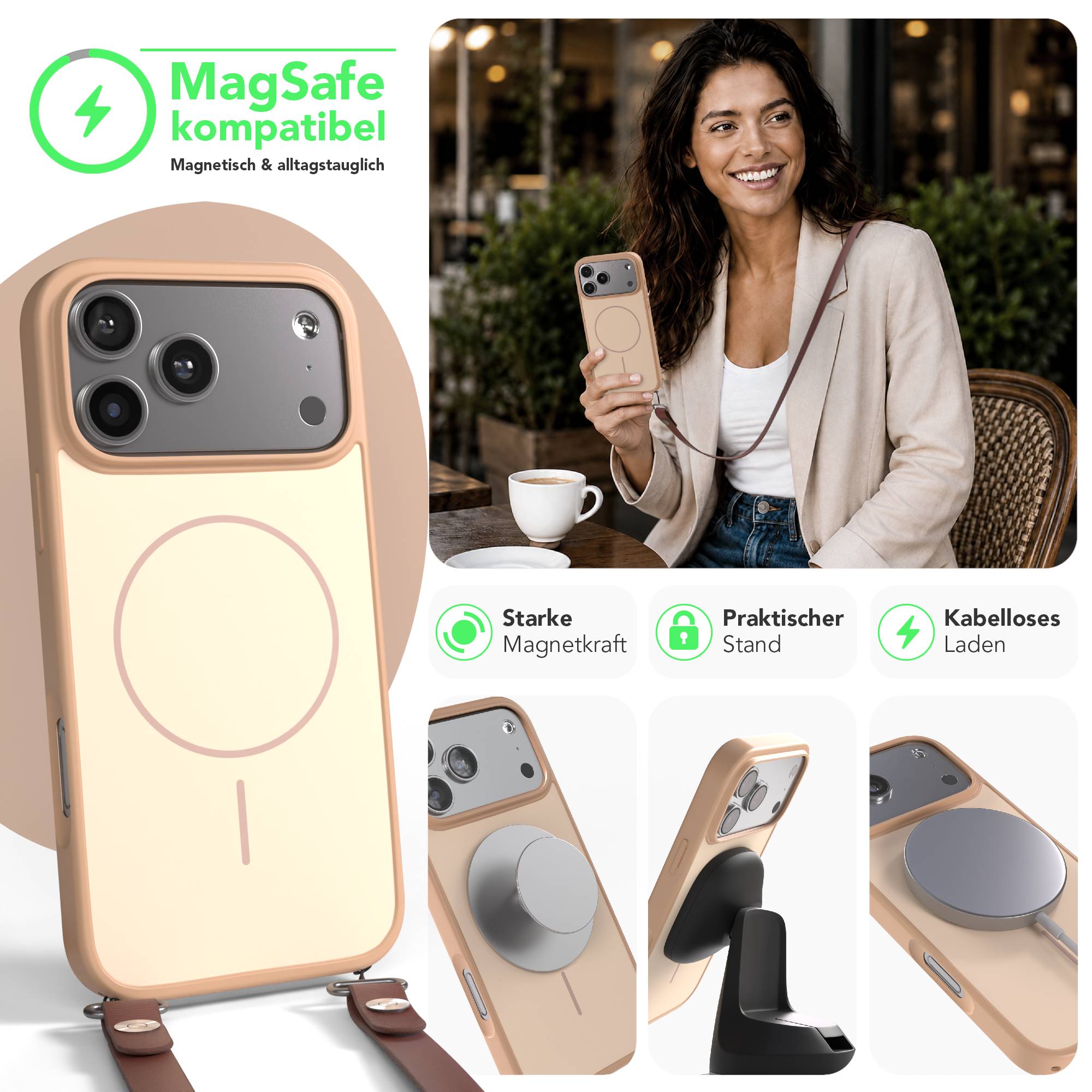 iPhone 17 Pro Max Outdoor Hülle mit thin MagSafe + magnetisches Band