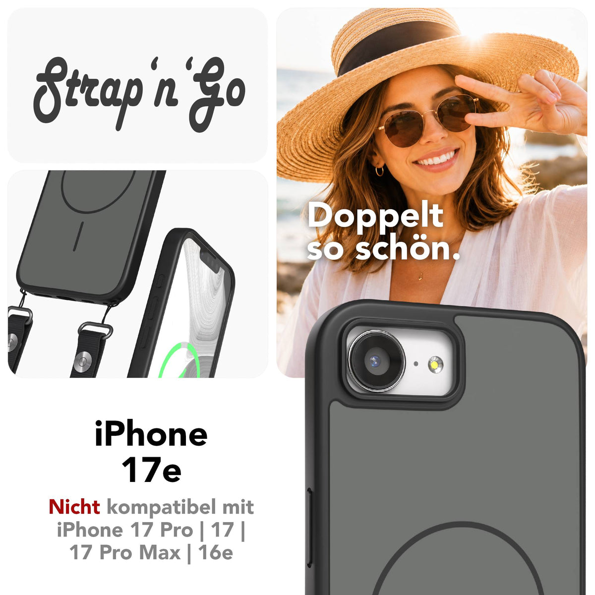 iPhone 17e Outdoor Hülle mit thin MagSafe + magnetisches Band