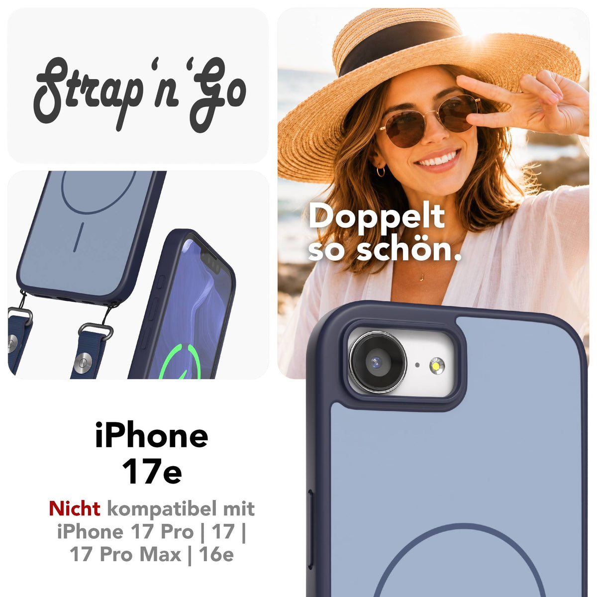 iPhone 17e Outdoor Hülle mit thin MagSafe + magnetisches Band