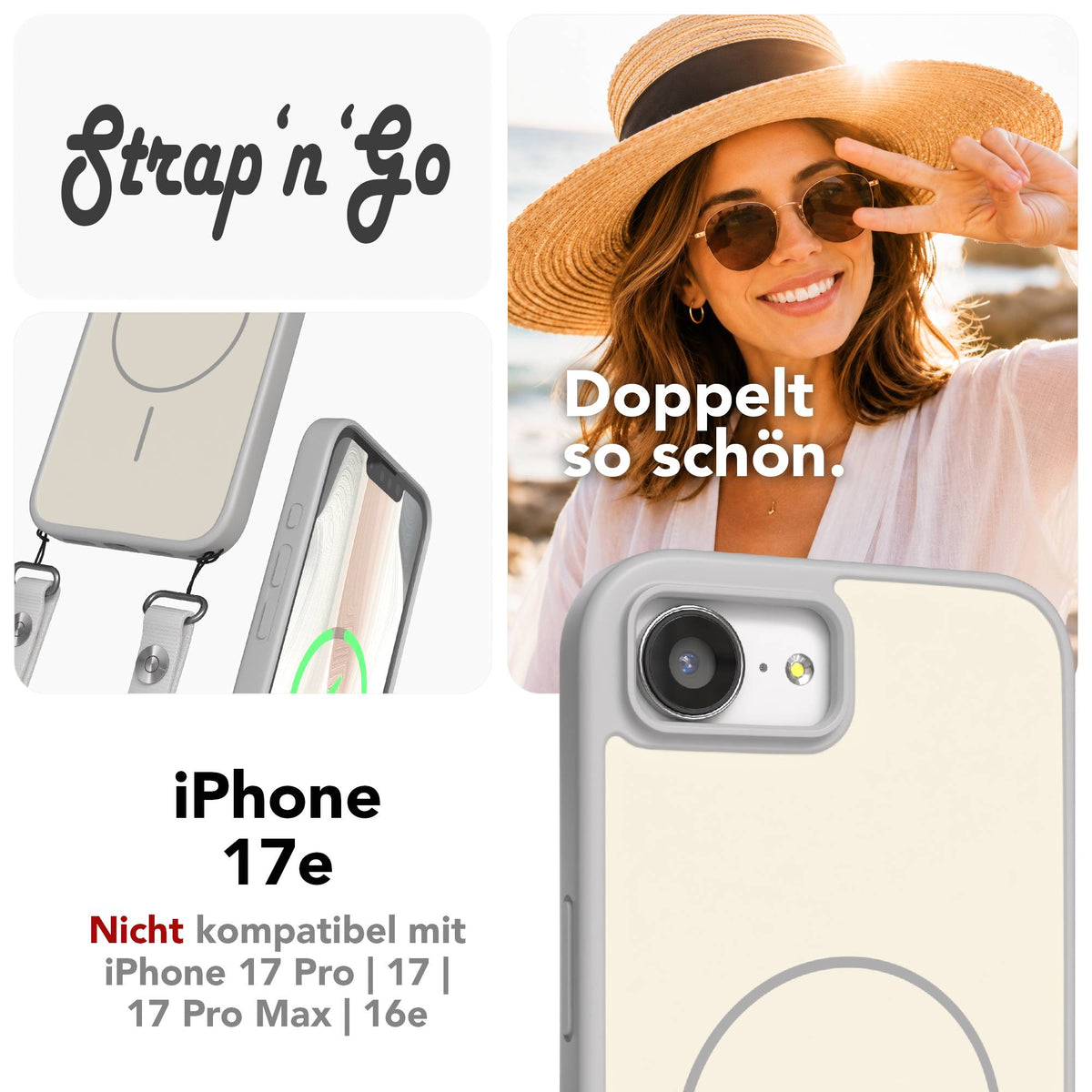 iPhone 17e Outdoor Hülle mit thin MagSafe + magnetisches Band