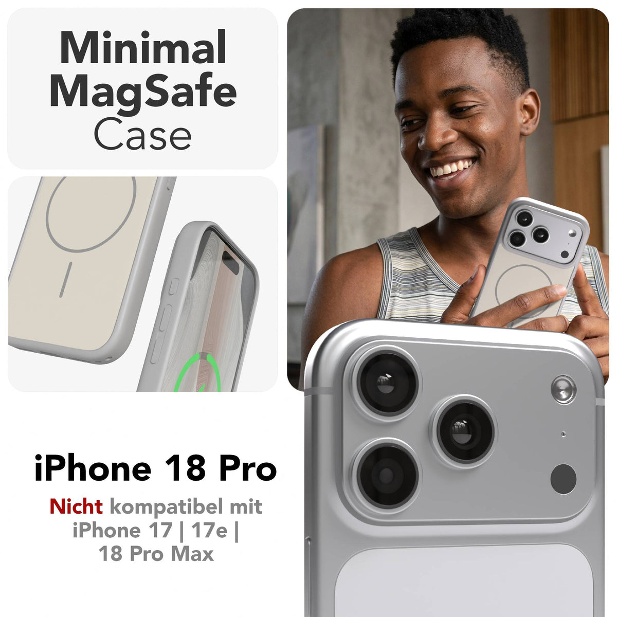 iPhone 18 Pro Outdoor Hülle mit thin MagSafe