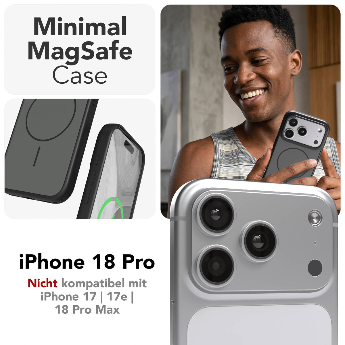 iPhone 18 Pro Outdoor Hülle mit thin MagSafe