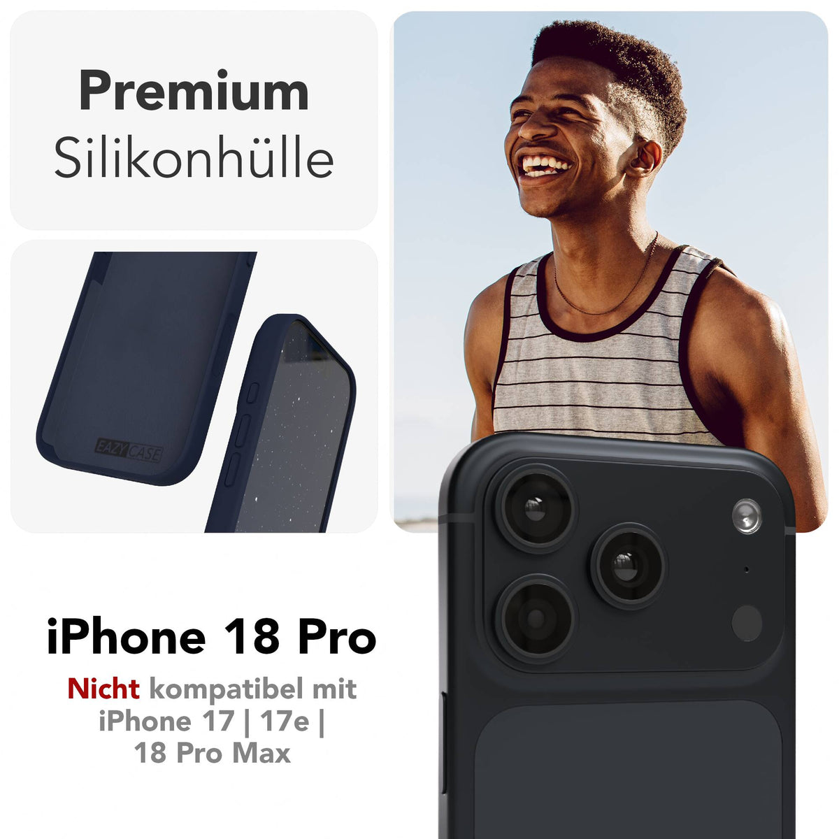 iPhone 18 Pro premium Silikonhülle mit MagSafe