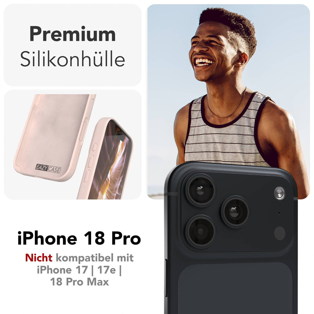 iPhone 18 Pro premium Silikonhülle mit MagSafe