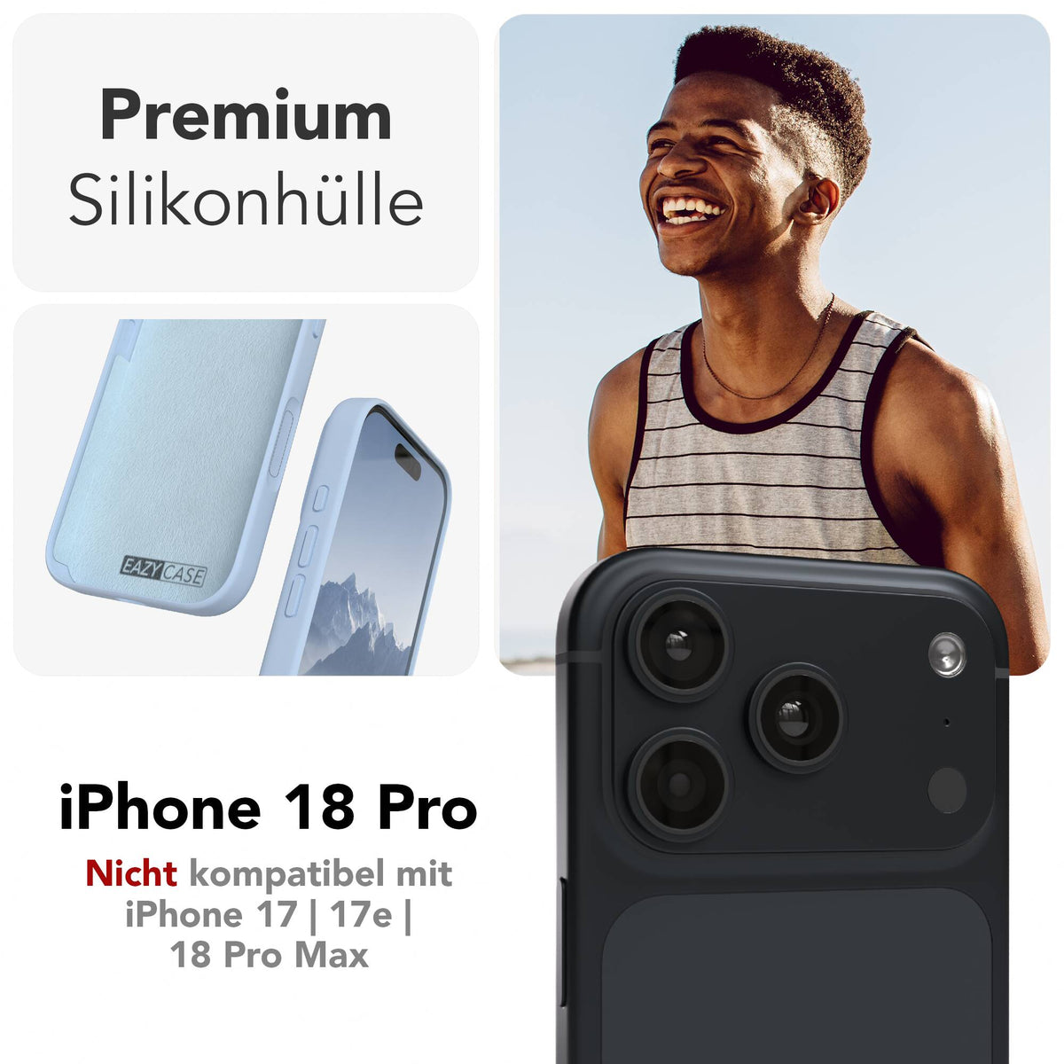 iPhone 18 Pro premium Silikonhülle mit MagSafe