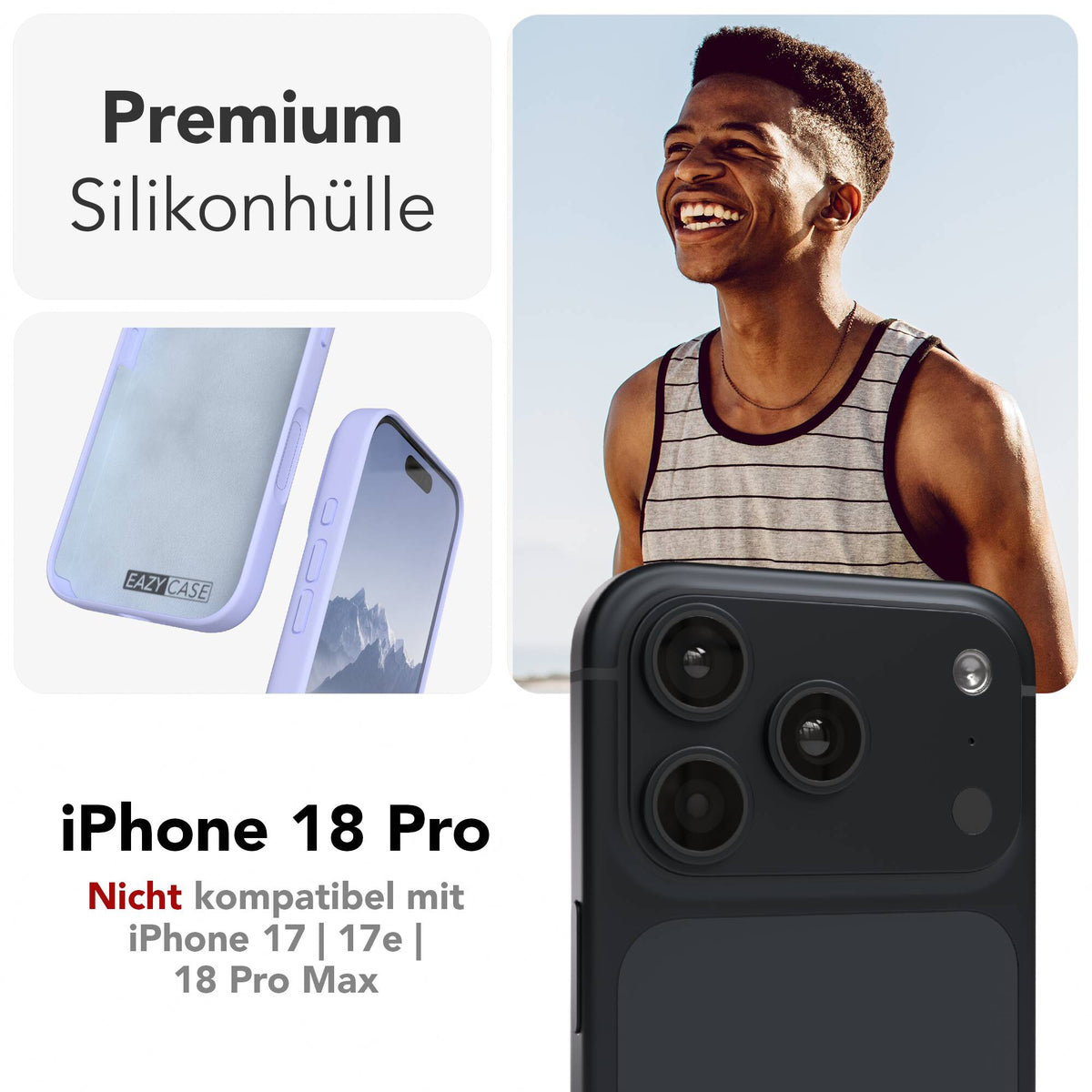 iPhone 18 Pro premium Silikonhülle mit MagSafe