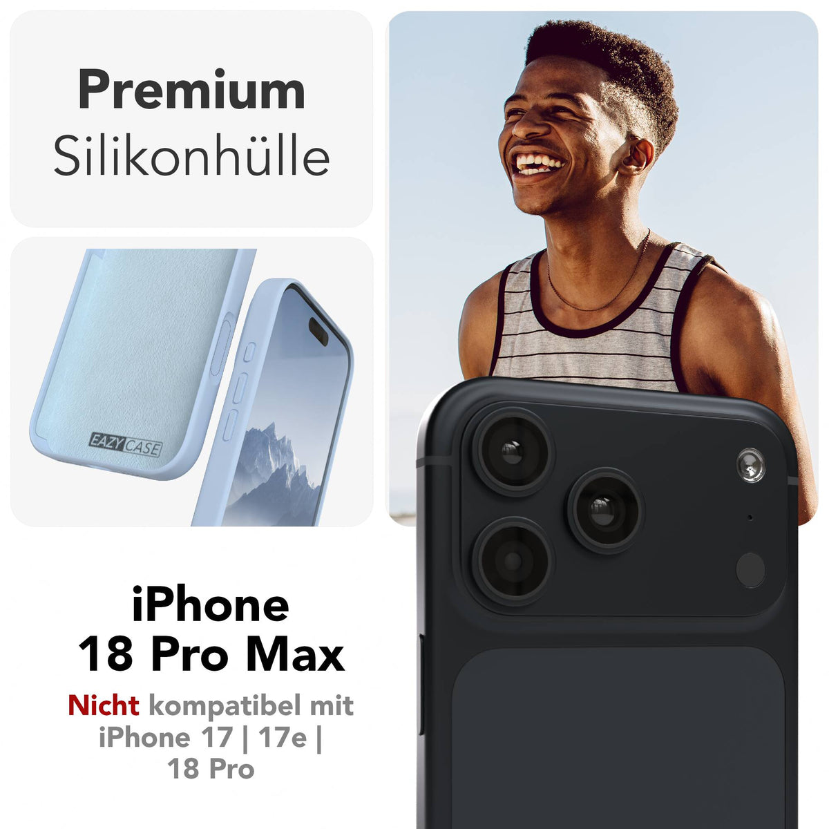 iPhone 18 Pro Max Premium Silikonhülle