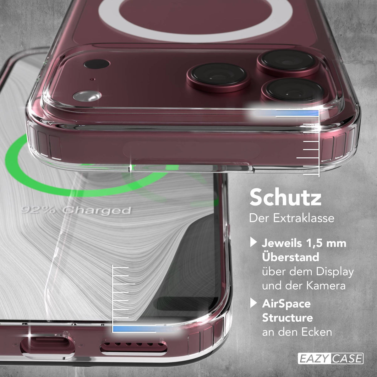 iPhone 18 Pro Max transparente Hülle mit MagSafe