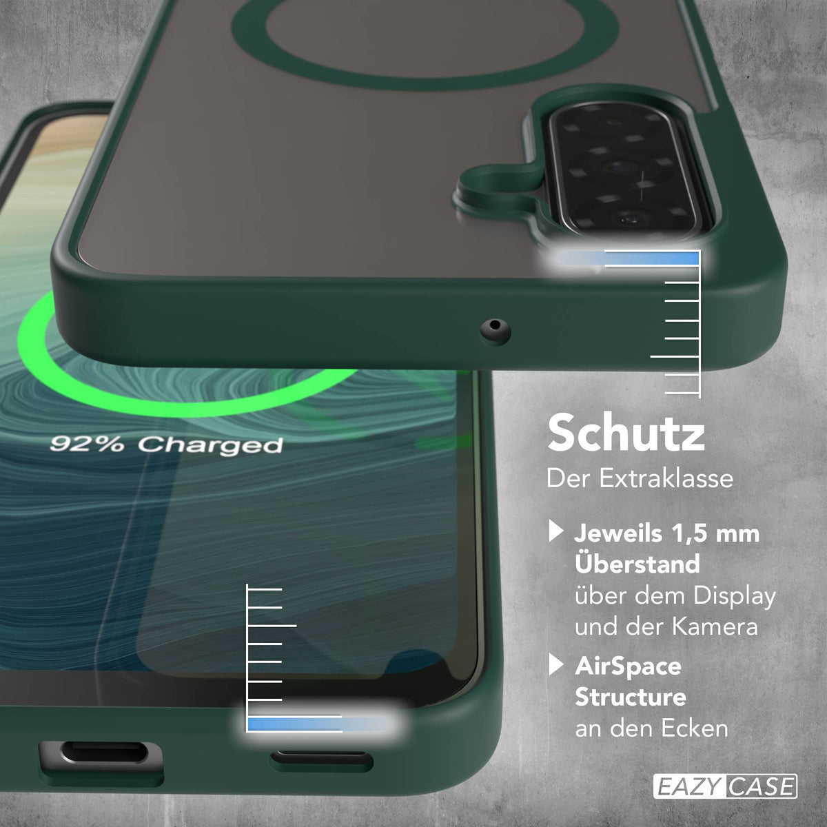 Galaxy A18 transparente Hülle mit MagSafe