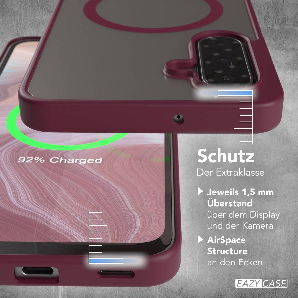 Galaxy A18 transparente Hülle mit MagSafe