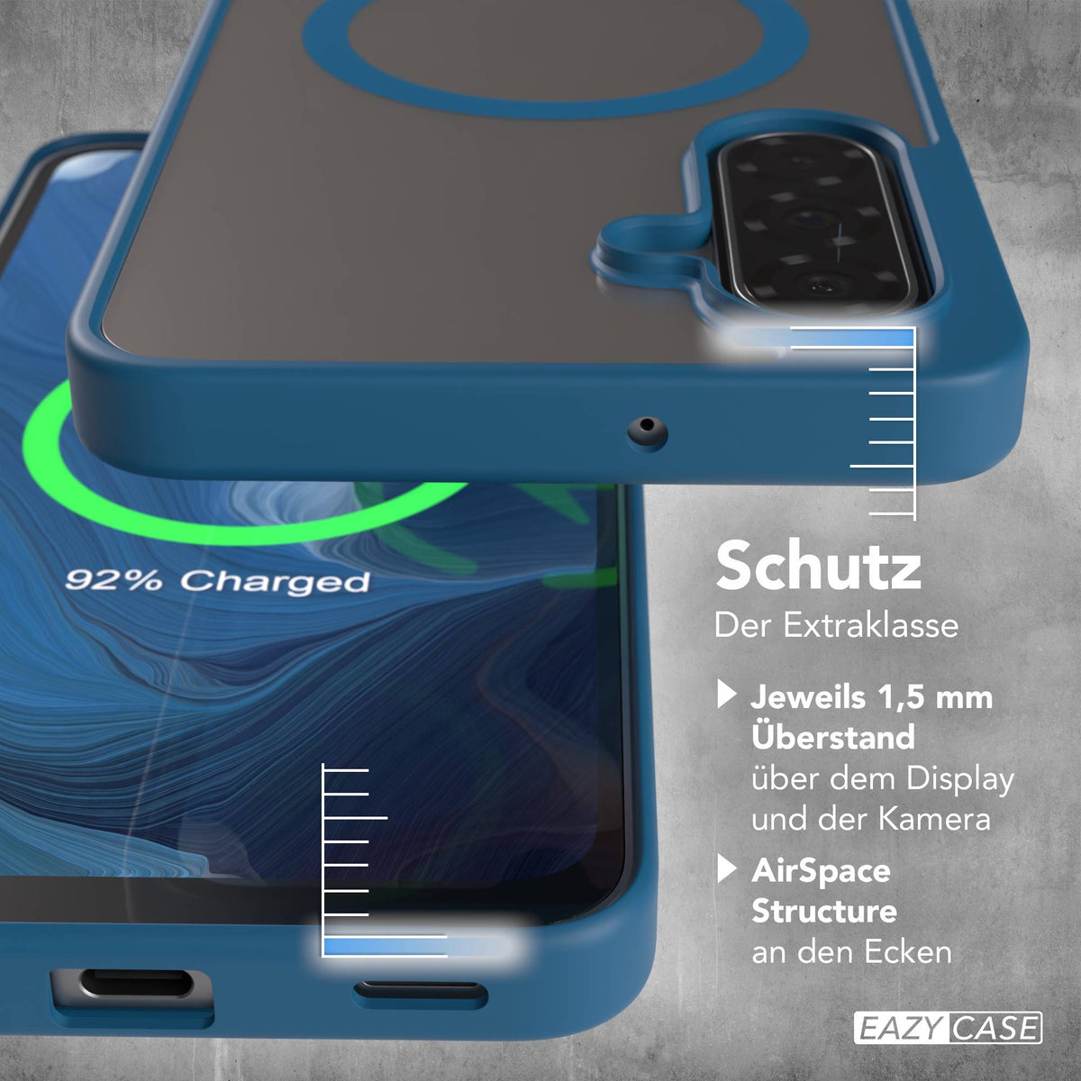 Galaxy A18 transparente Hülle mit MagSafe