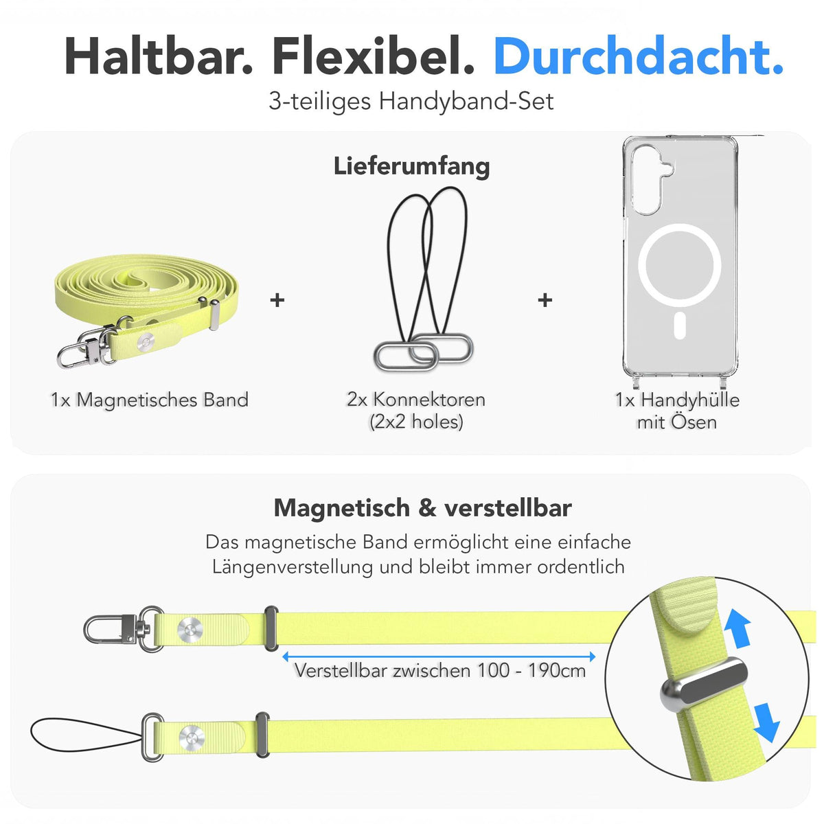 Galaxy A18 Hülle + magnetisches Band