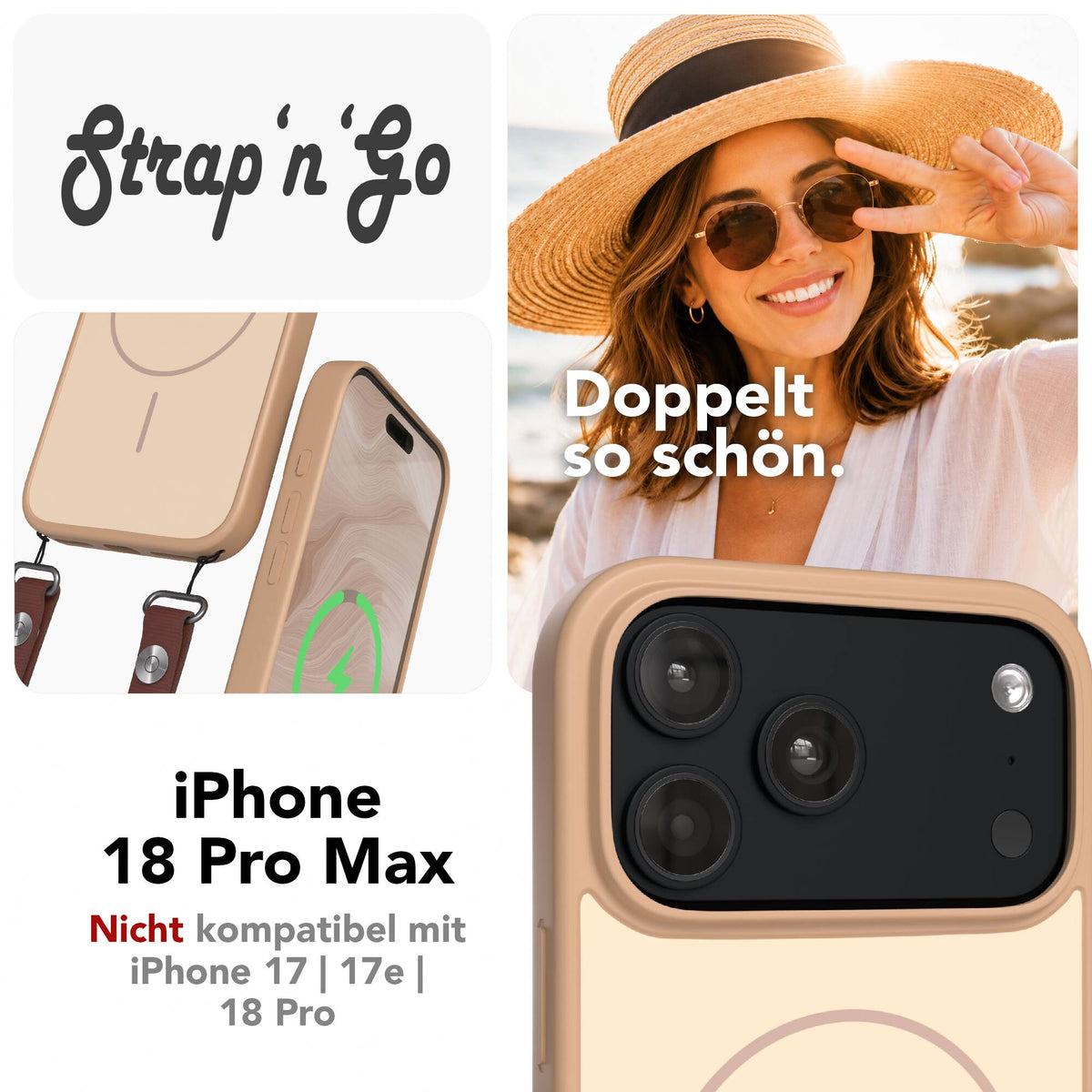 iPhone 18 Pro Max Outdoor Hülle mit thin MagSafe + magnetisches Band