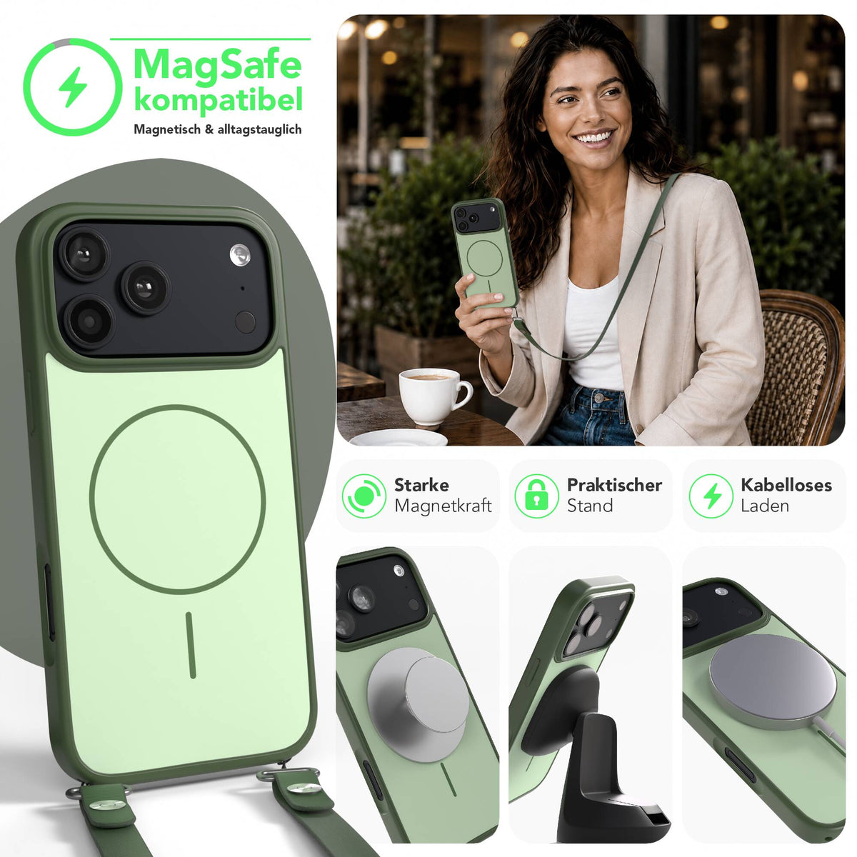 iPhone 18 Pro Max Outdoor Hülle mit thin MagSafe + magnetisches Band