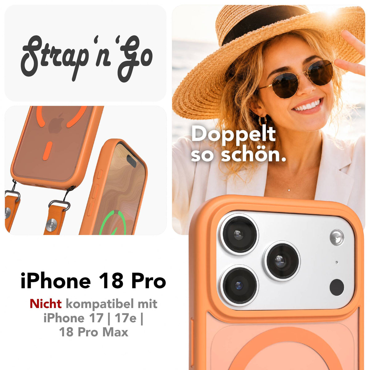 iPhone 18 Pro Outdoor Hülle mit MagSafe + magnetisches Band