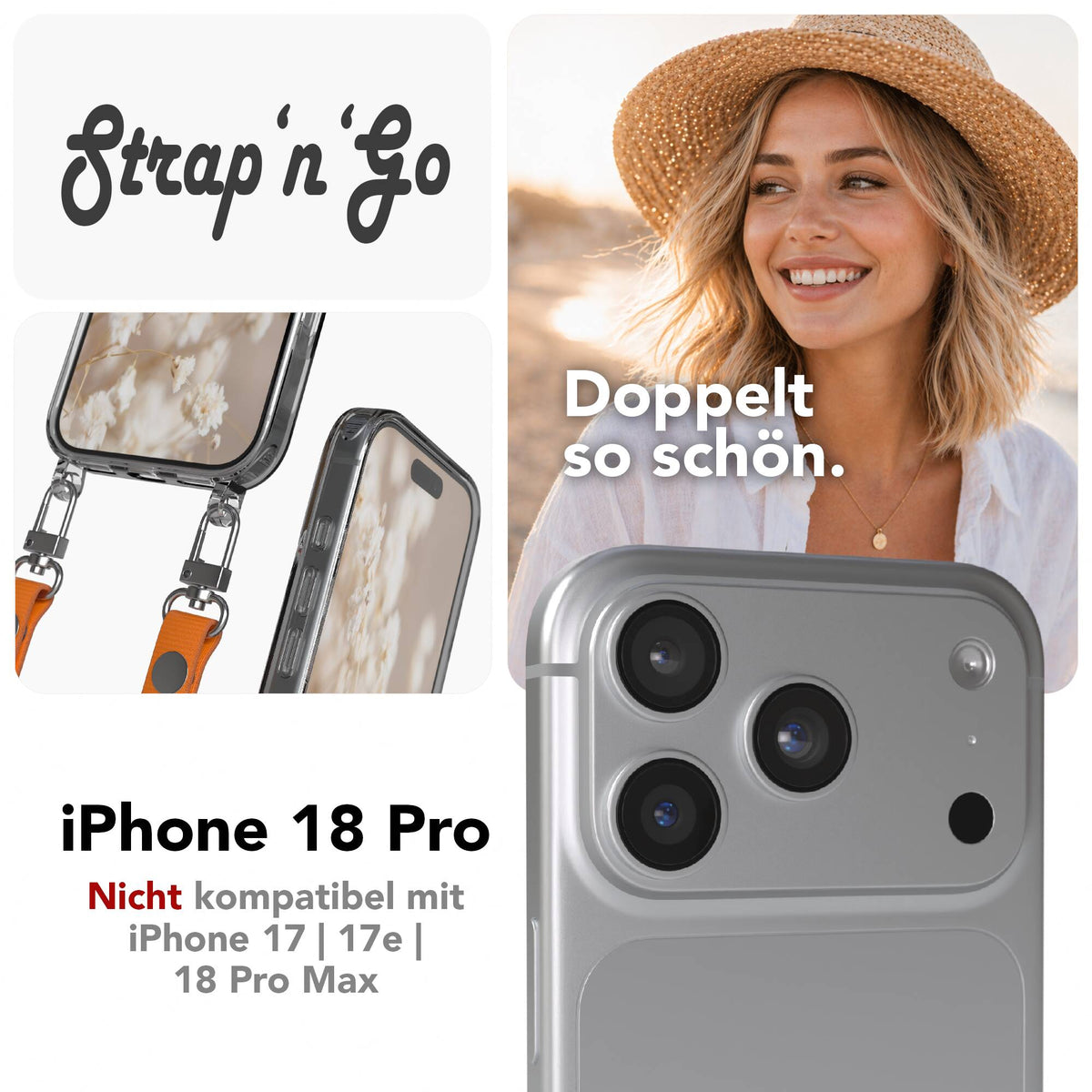 iPhone 18 Pro Hülle + magnetisches Band