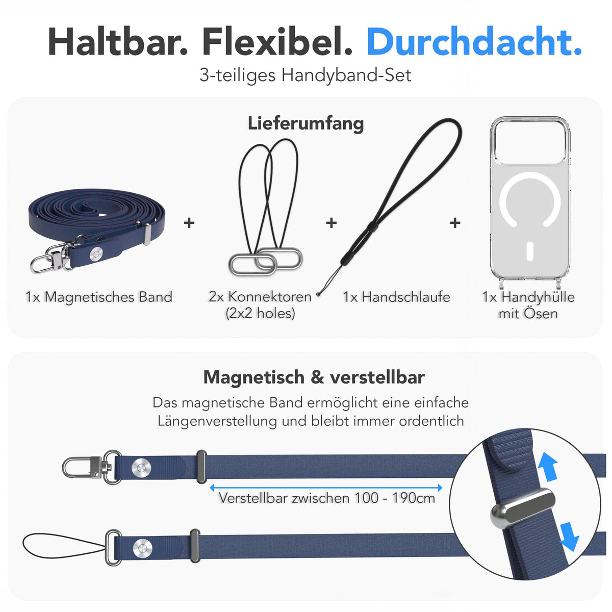 iPhone 18 Pro MagSafe Hülle + magnetisches Band