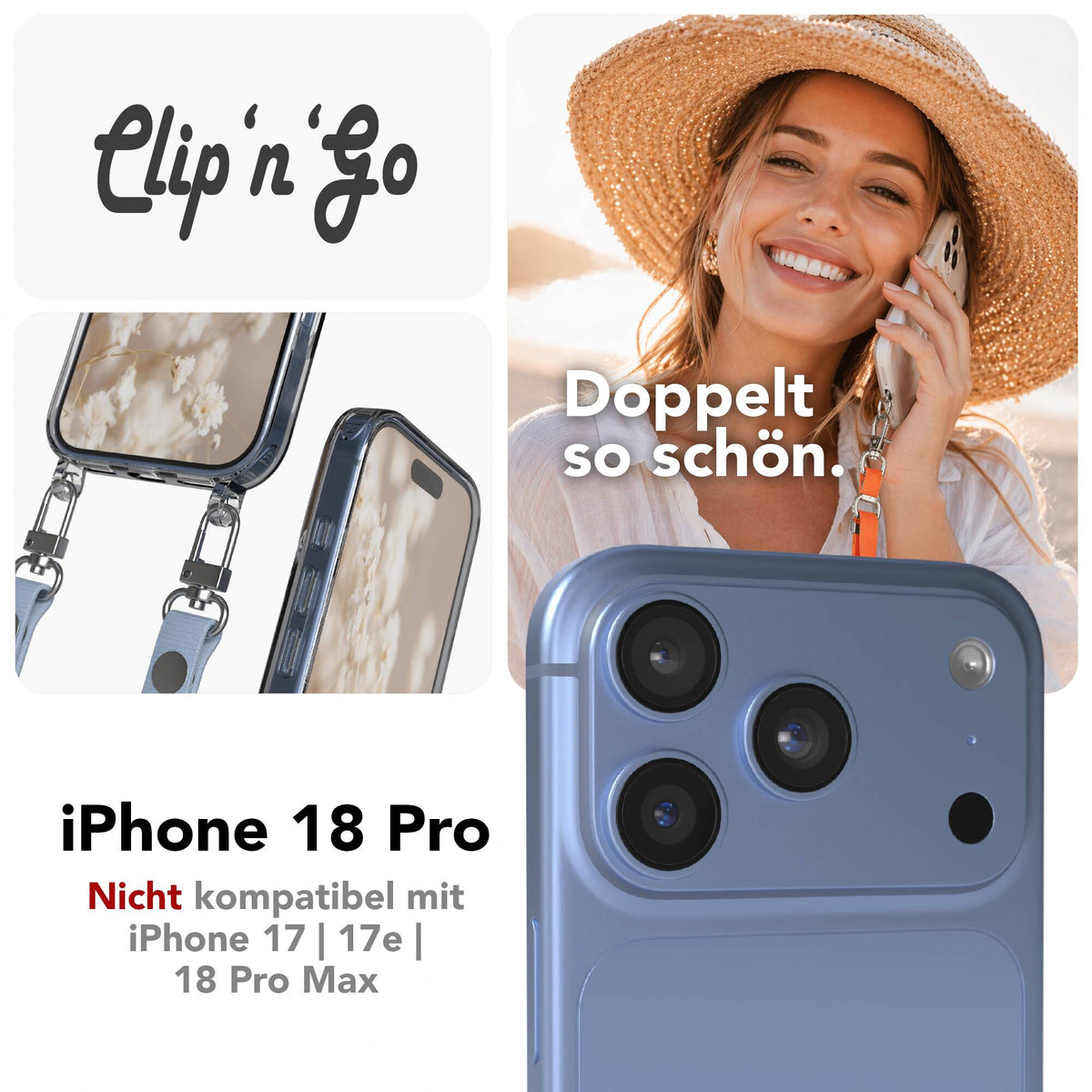 iPhone 18 Pro MagSafe Hülle + magnetisches Band