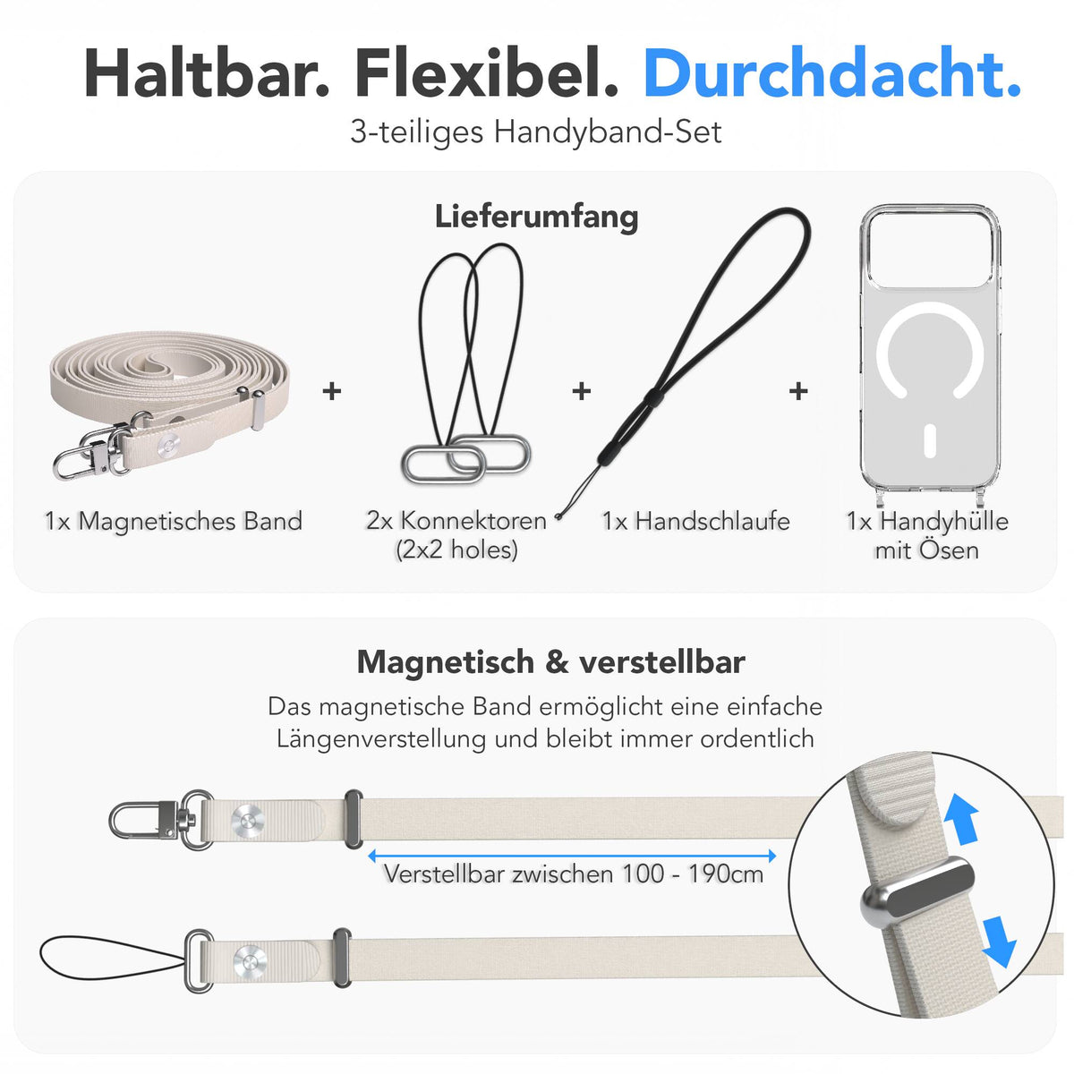 iPhone 18 Pro MagSafe Hülle + magnetisches Band