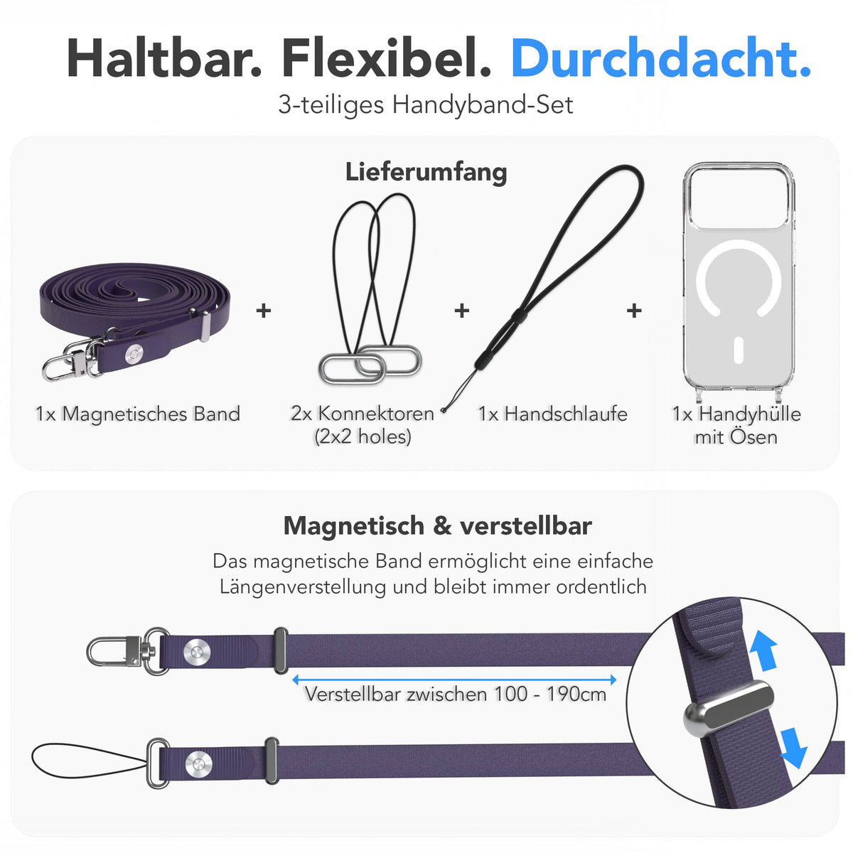 iPhone 18 Pro MagSafe Hülle + magnetisches Band
