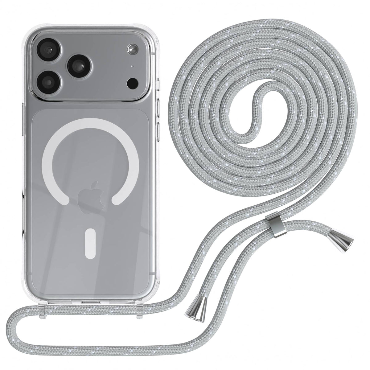 iPhone 18 Pro Max transparente Hülle + Kordel mit MagSafe