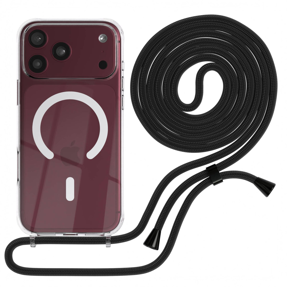 iPhone 18 Pro Max transparente Hülle + Kordel mit MagSafe