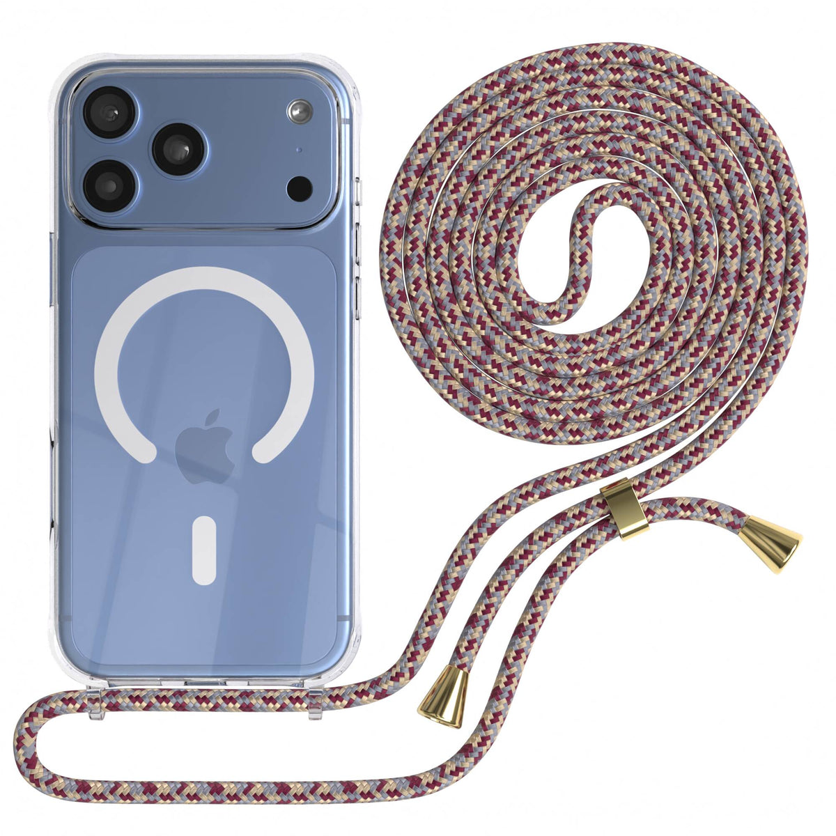 iPhone 18 Pro Max transparente Hülle + Kordel mit MagSafe