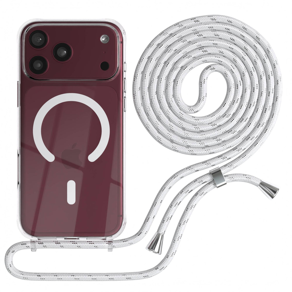iPhone 18 Pro Max transparente Hülle + Kordel mit MagSafe