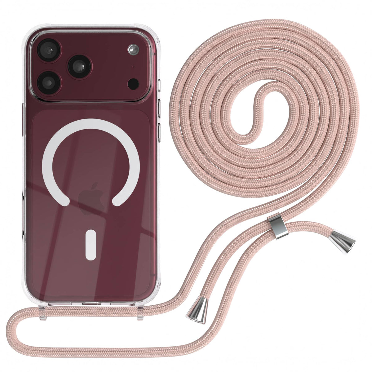 iPhone 18 Pro Max transparente Hülle + Kordel mit MagSafe