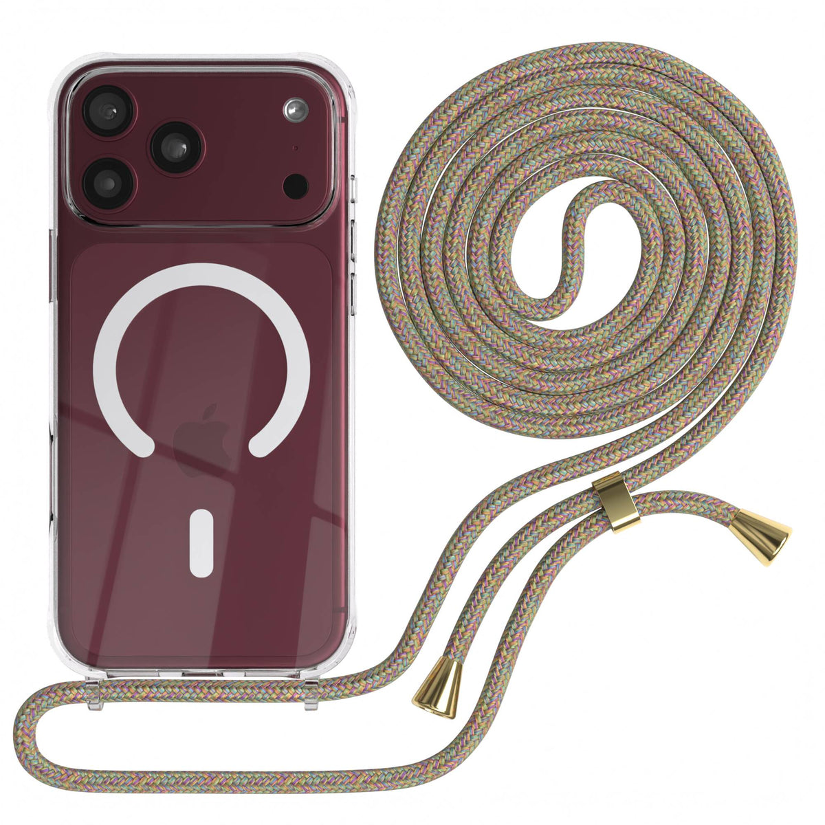iPhone 18 Pro Max transparente Hülle + Kordel mit MagSafe