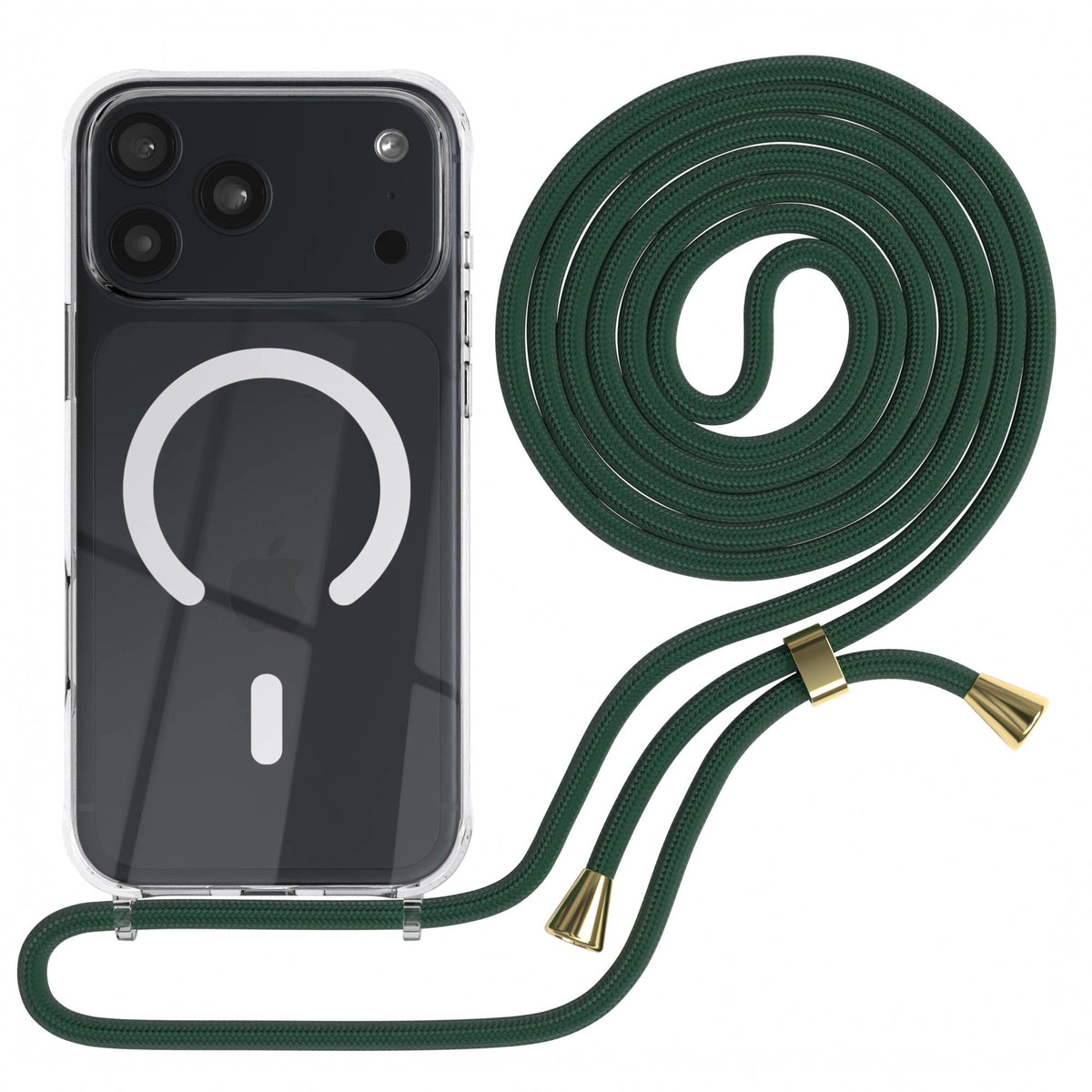 iPhone 18 Pro Max transparente Hülle + Kordel mit MagSafe