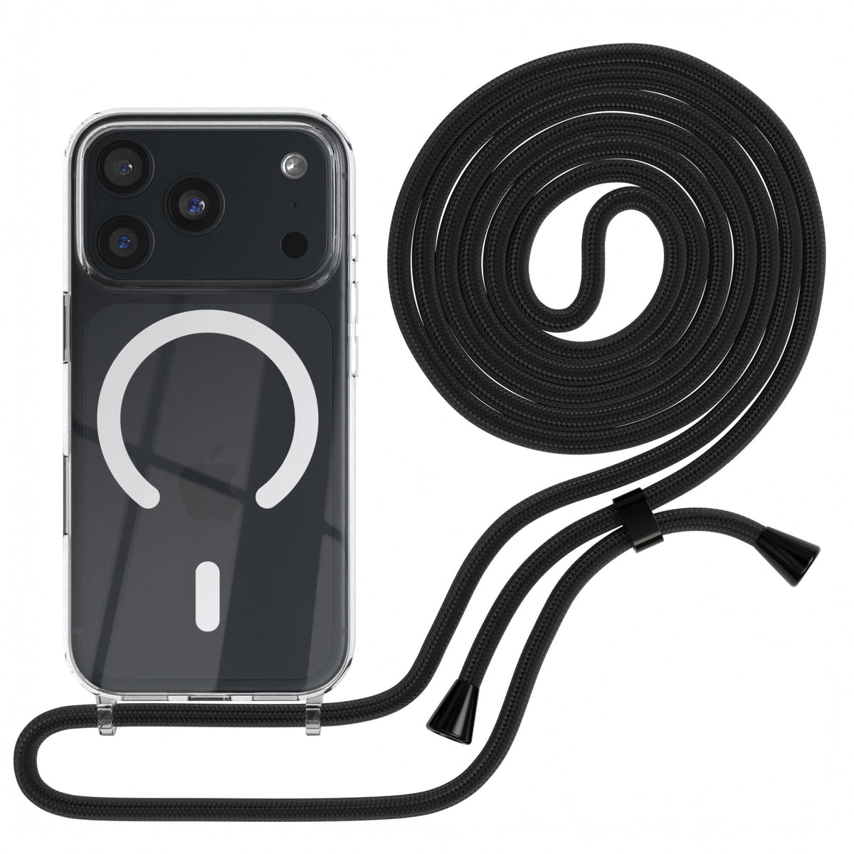iPhone 18 Pro transparente Hülle + Kordel mit MagSafe