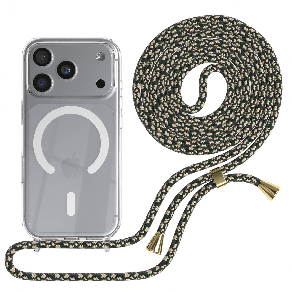 iPhone 18 Pro transparente Hülle + Kordel mit MagSafe