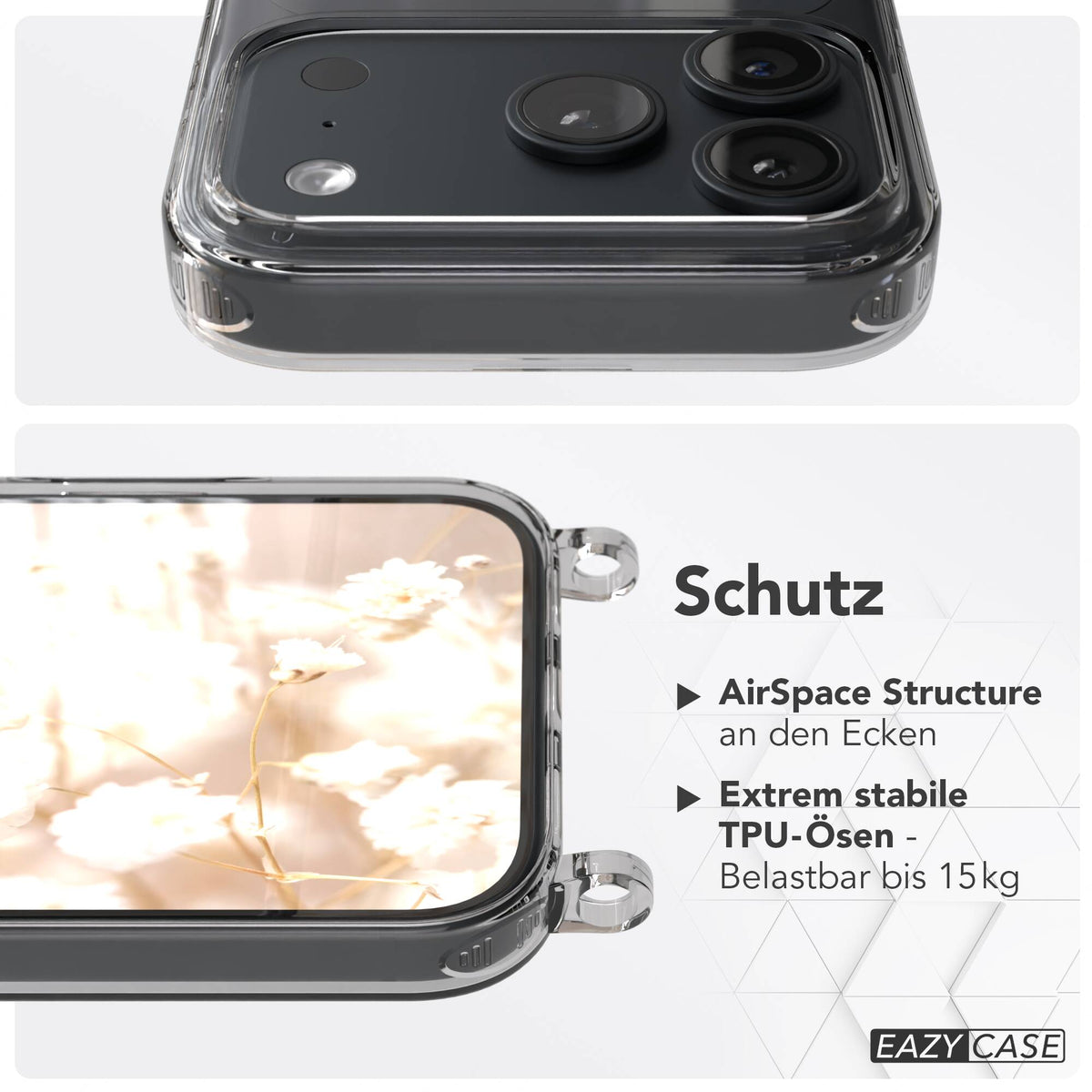 iPhone 18 Pro transparente Hülle + Kordel