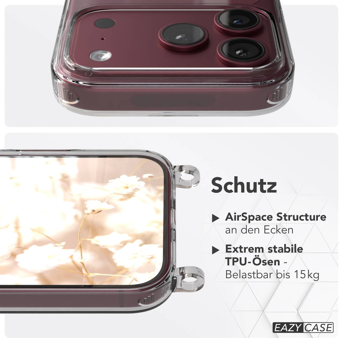 iPhone 18 Pro transparente Hülle + Kordel