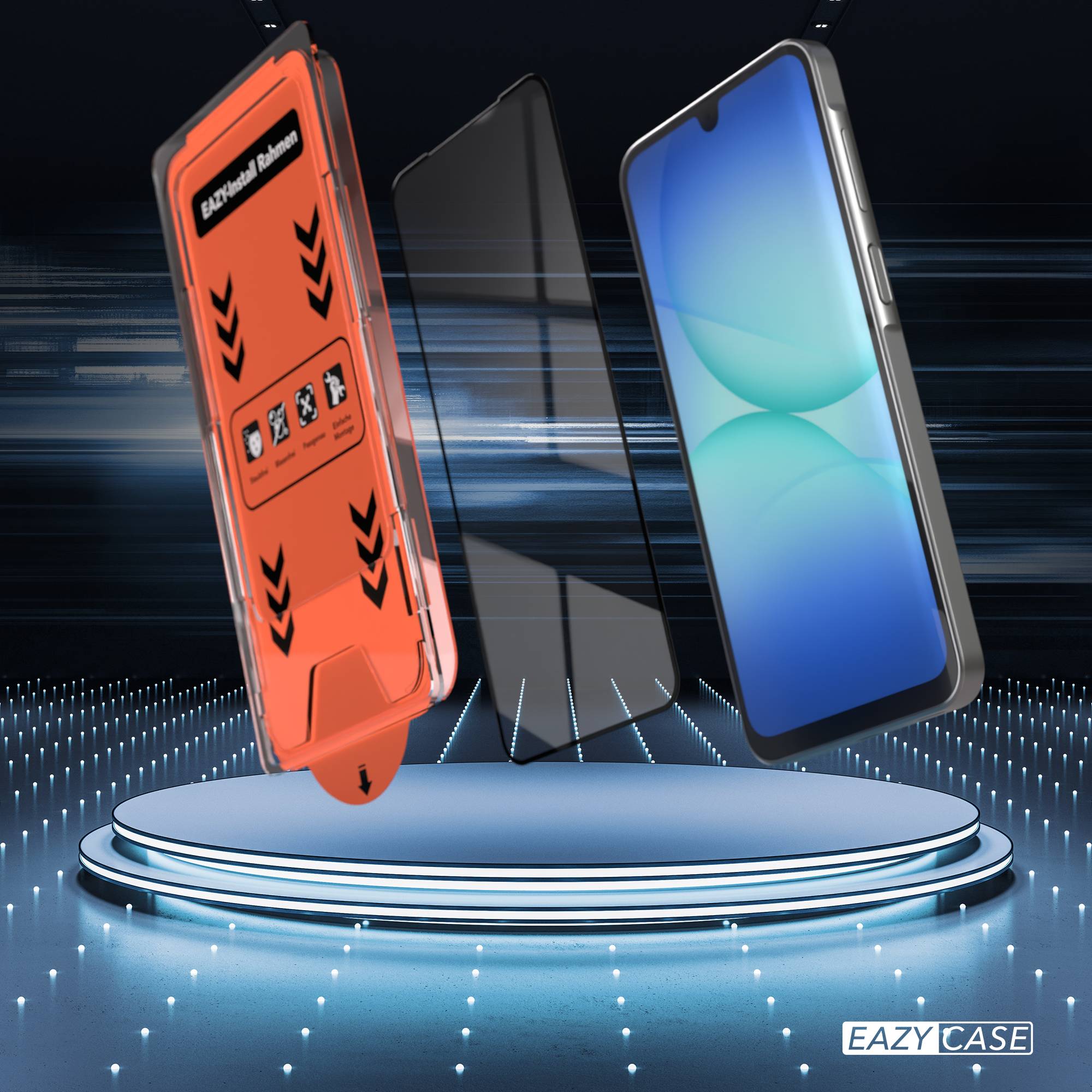 Samsung Galaxy A17 Schutzfolie 2er Set mit Installationsrahmen Displayschutz