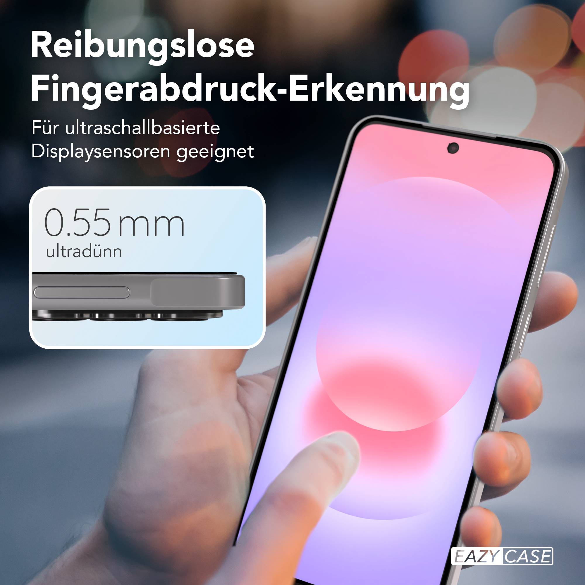Samsung Galaxy A37 Schutzfolie Set mit Installationsrahmen Displayschutz