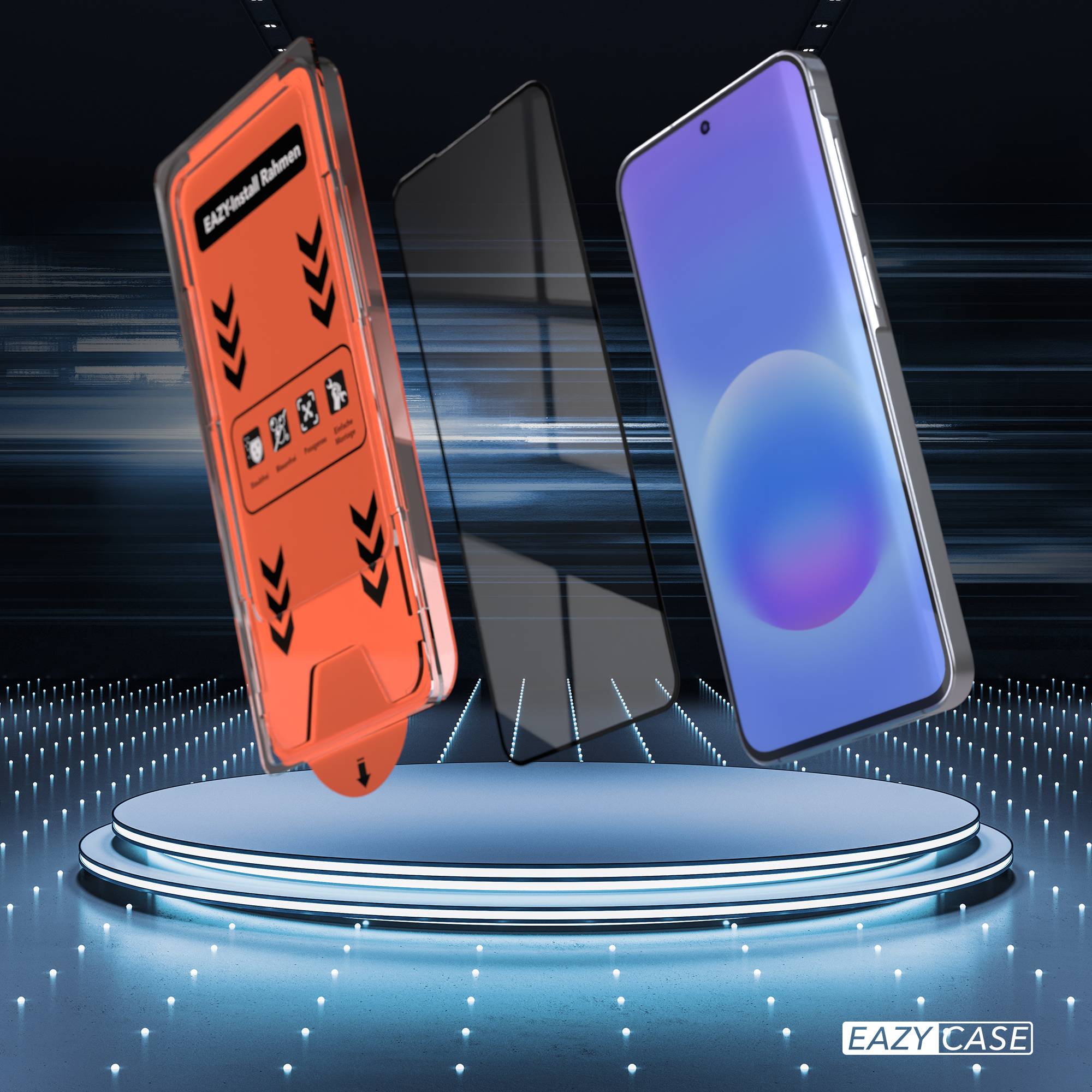 Samsung Galaxy A57 Schutzfolie Set mit Installationsrahmen und Kameraschutz