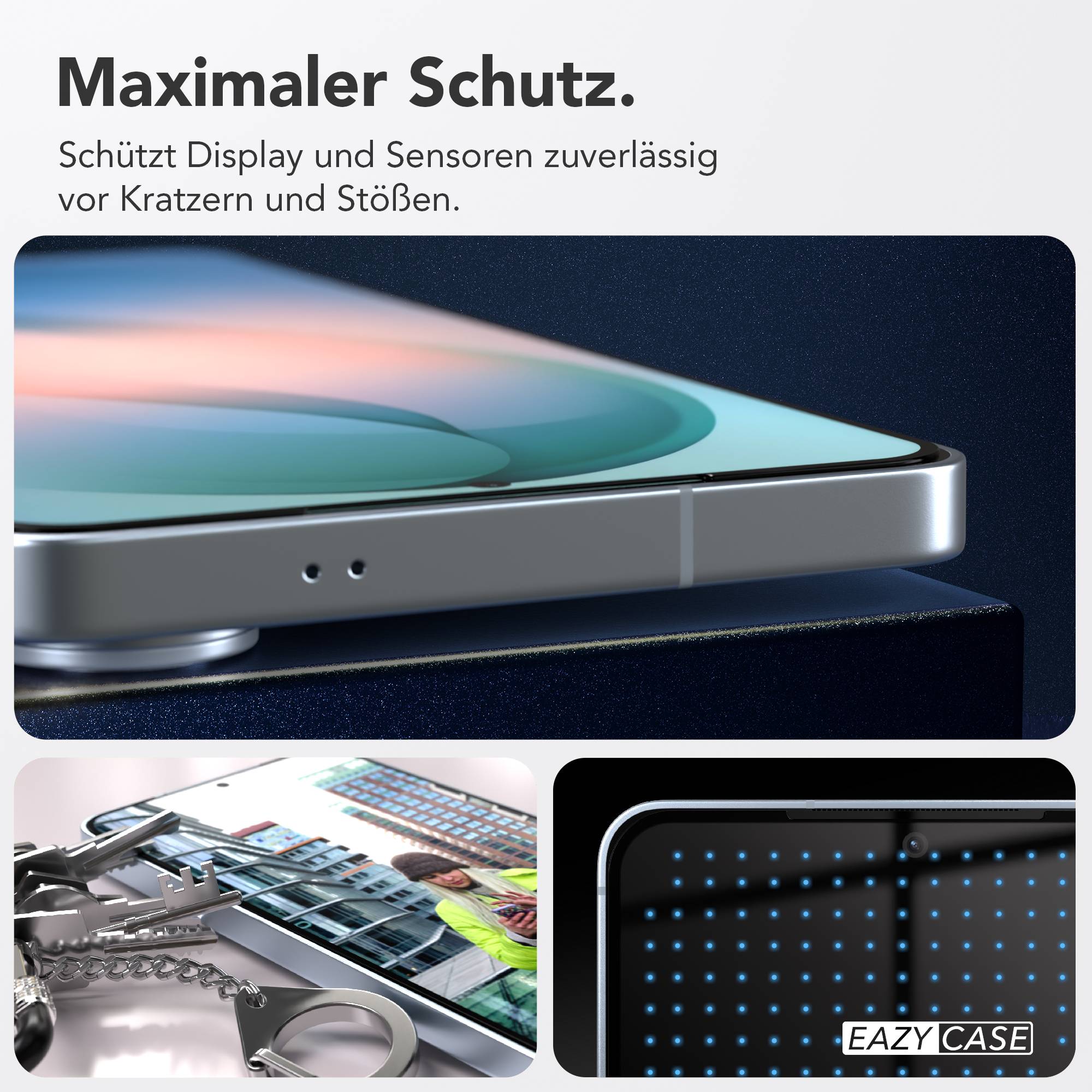 Samsung Galaxy S26 Plus Schutzfolie Set mit Installationsrahmen Glasfolie