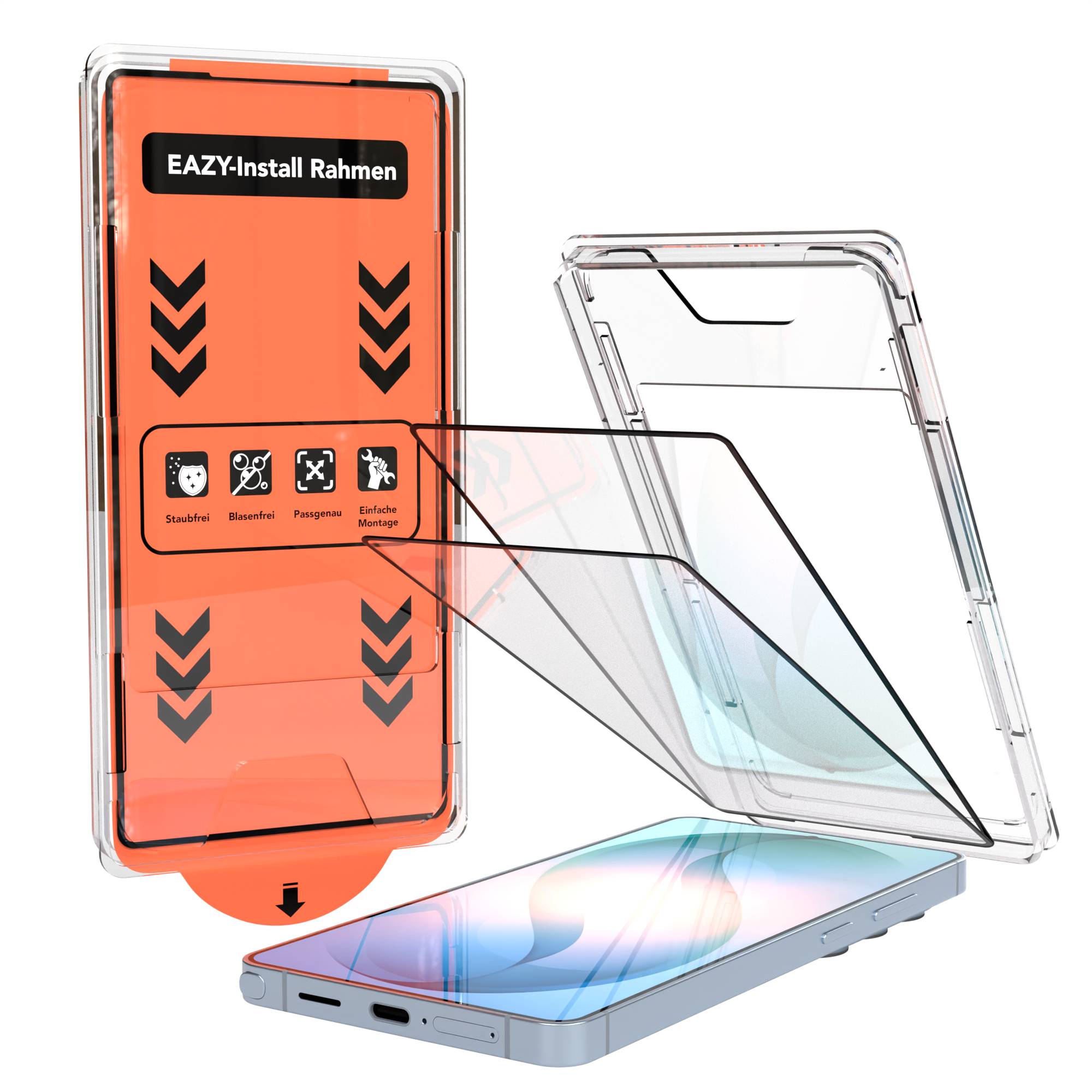 Samsung Galaxy S26 Ultra Schutzfolie 2er Set mit Installationsrahmen